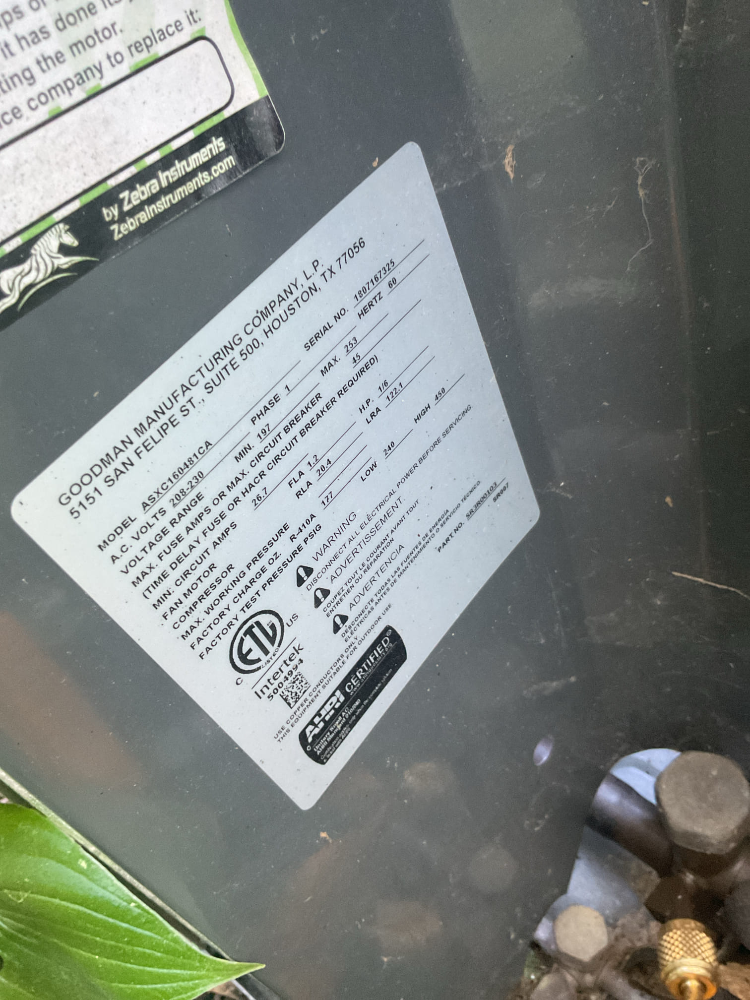 Luis 6-1-26
Perform AC inspection on a 4 ton a Amana ac unit from 2018. Inspected wiring, controls, electric motors and components air delivery blower motor ok. Check supply and return air temps ok. Flush drain and test pump ok. Check outdoor unit electrical components and connections ok. Check refrigerant levels. Found refrigerant levels Lower than standard, provided estimate to add refrigerant and dye. Customer approved adding refrigerant and dye. We will check for leaks during next visit unless customer has ac issue in summer. Customer also approved installing air purification system to keep coil clean and prevent any mold/mildew or odors from indoor unit. We need to come back to install air purification system. Customer paid 50% deposit for air purification system. 

Luis 6-23-26 
Installation of Apco-X Ultra Air Purification System to eliminate and reduce odors, VOCs, germs, dust, and microbial growth to protect health of home and HVAC equipment.
Ozone Free
Lifetime warranty on pa