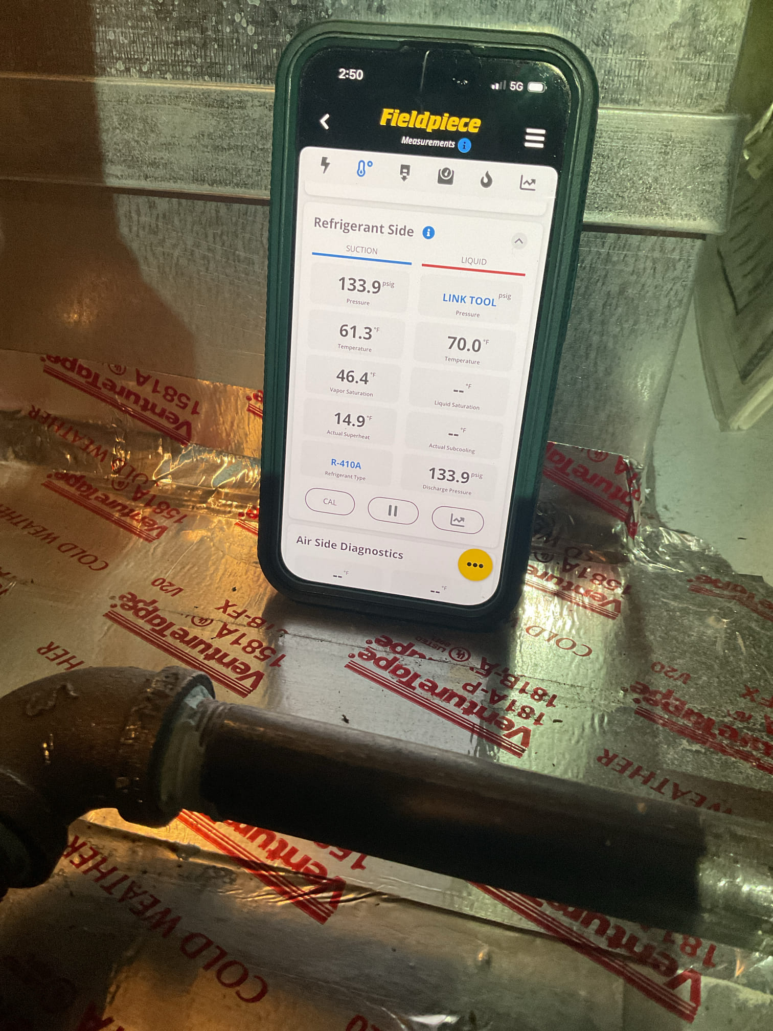 I arrived to the customers home to service their 6 yr old Goodman  a/c system and their 1 yr old goodman system. I checked the wiring connections and the voltages on both systems . I checked  the indoor air filters for both systems the filter size is (2) 413 they do need to be replaced , customer has filters on order . I Inspected both indoor coils and tested the primary drain pan and cleared and tested the ez traps. I flushed the drains with water to tested the trap and the pump. I Took indoor temp splits at the return and the supply on both systems ,  and checked the blower motor amperage draws. I looked at the outdoor units and the  wiring connections and voltages . I inspected  the outdoor components and checked my unit pressures by using super heat sub cool method.  Everything is working fine at this time of service for both systems. Did find on the 2nd floor unit that the coil was dirty and the dual capacitor is failing. The customer approved both options to be completed. I repla