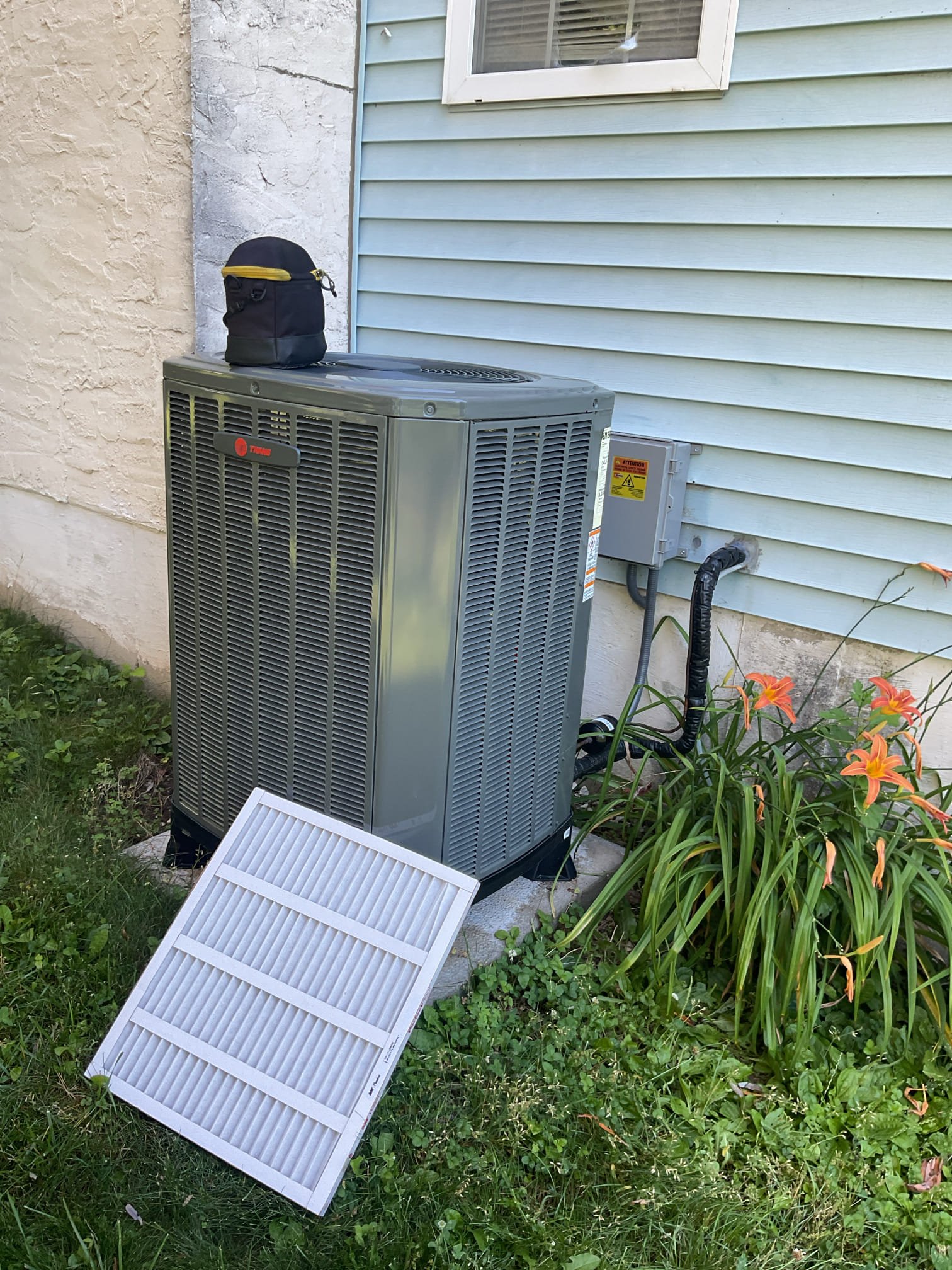 Luis 6-24-26
Performed tune ac tune up on trane heat pump 3 ton from 2025. Check indoor and outdoor units, clean drain system, and test pump ok. Replacement of filter i would recommend filter replacement every 3 months,  20x23x1. Check airflow ok check outdoor units electrical components check refrigerant levels and pressures ok. System is working properly at the time of service. I did inform customer about electric water heater is 11 years old. I created estimate in case customer wants to replace water heater. 