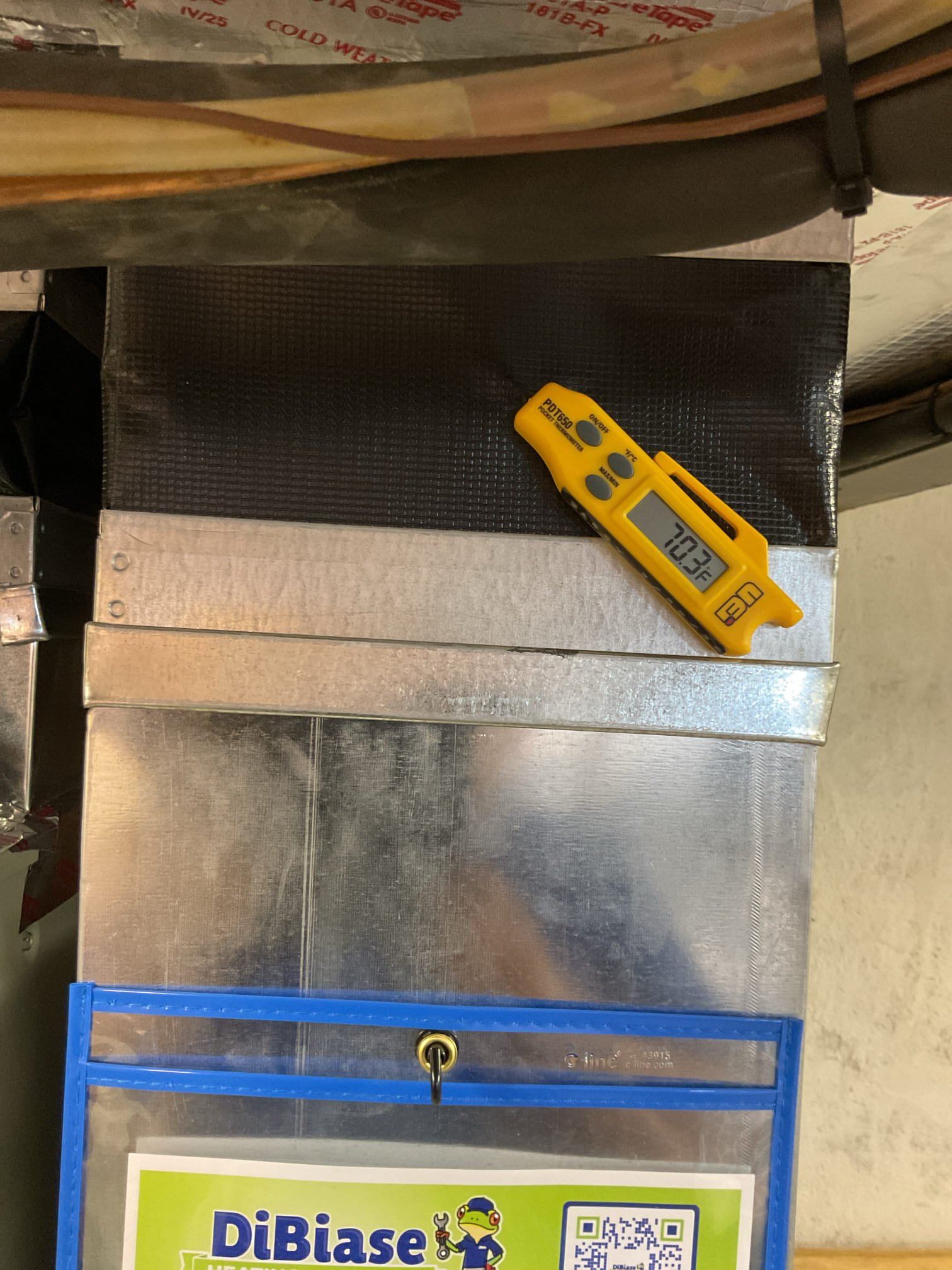 Completed QA for 2.5 Ton Trane AC Air handler for the addition (thermostat in master bedroom 2nd Floor)

Inspected all aspects of install: mechanical, wiring, ductwork connections, drain piping and safeties. 

Unit was running at 6.5° SC I added 12oz r454B now running at 10° Subcooling and temperature split 19°

Install passes QA inspection 