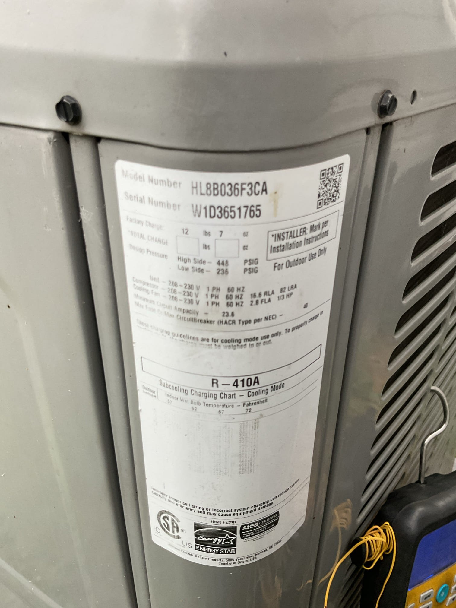 3 Ton heat pump air handler with 10KW electric auxiliary heat, 

Homeowner called in to state another company had been out past Monday and said the system needs new blower motor. It is an X13 style motor.
When I arrived I also confirmed that the control board needs to be replaced. have power in present at input for fan but no output on the grey of the output terminal block to the motor. Also confirmed that the blower motor has failed. *Used ECM motor tester to provide 24V to correct terminal on module>No blower operation.

Offered to install temporary PSC 1/2 HP motor with relay until we can source and schedule to come back with OEM control and blower motor. . I also encouraged him to consider investing this money in a new system as opposed to these repairs. Equipment is 13 years old. 

He decided on repairs:
Installed PSC blower motor with relay and capacitor in place of x13 ORM blower motor:
-Removed housing and motor>removed wheel, cleaned then reinstalled, installed and wired new b