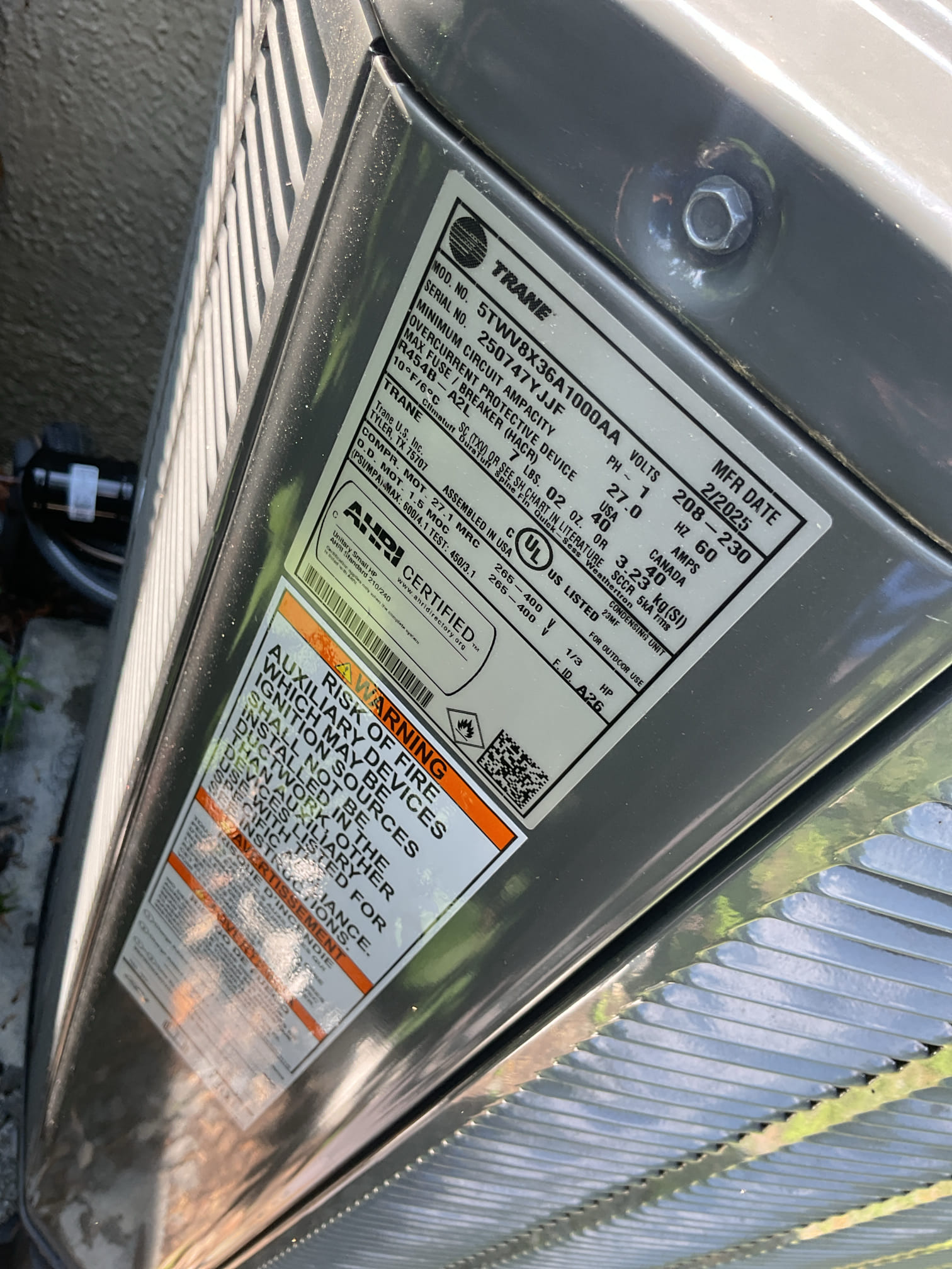 Luis 6-29-26
Performed ad tune up on recently installed trane heat pump system, indoor and outdoor ok. Check air delivery system blower and filter, replace filter. Check drain system test pump ok. Check all electrical on outdoor unit ok. Check diagnostic and refrigeration system on technician app ok. System is working properly at the time of service. 