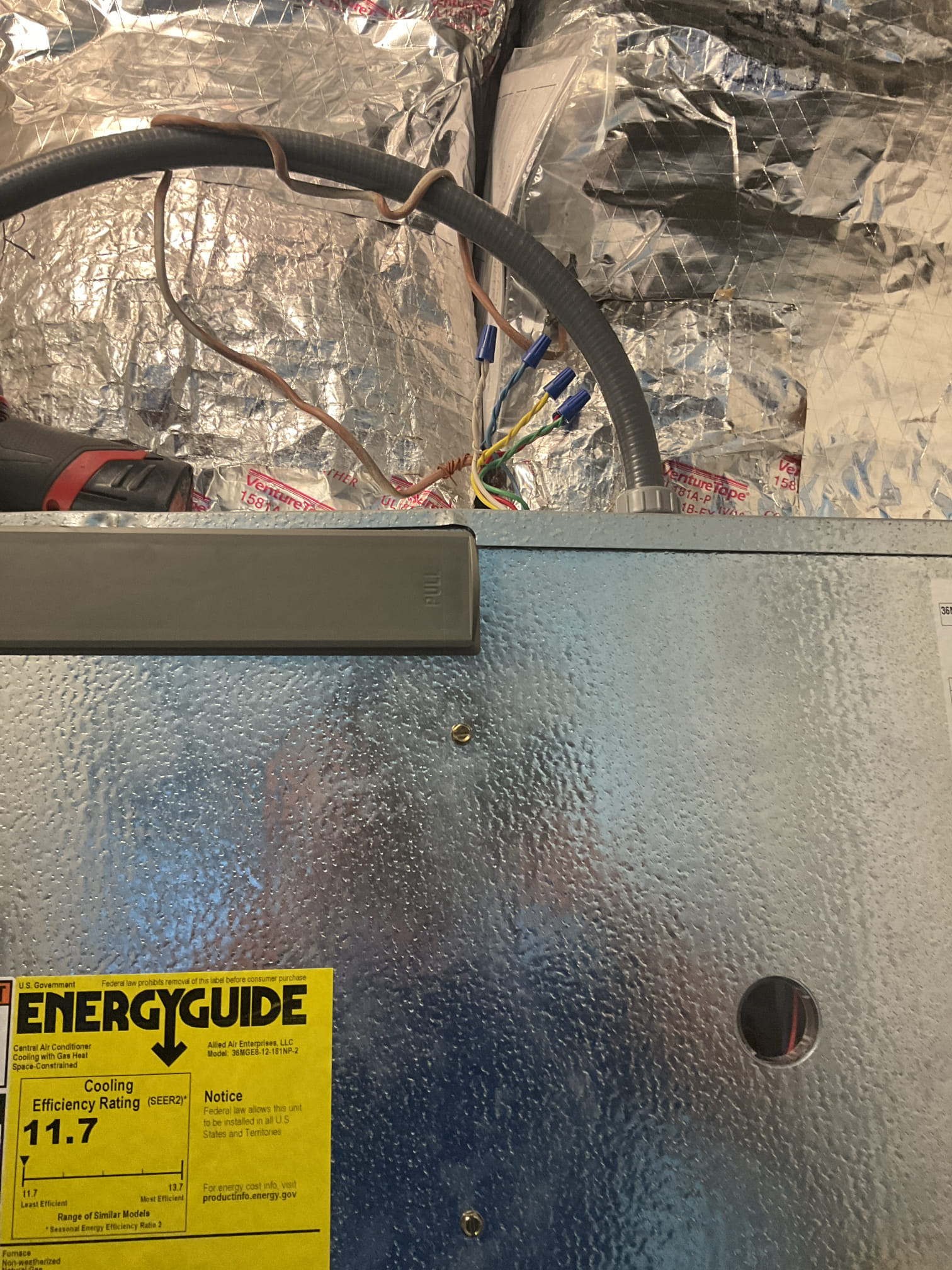 6/29/26. Performed quality assurance on recently installed magic pak a/c and gas furnace. Checked over all electrical connections and components. Checked refrigerant pressures and temperatures. Checked temperature split it was 19 degrees. Checked manifold gas pressure in heating mode which was 3.51 w.c. System is working properly at quality assurance check. 