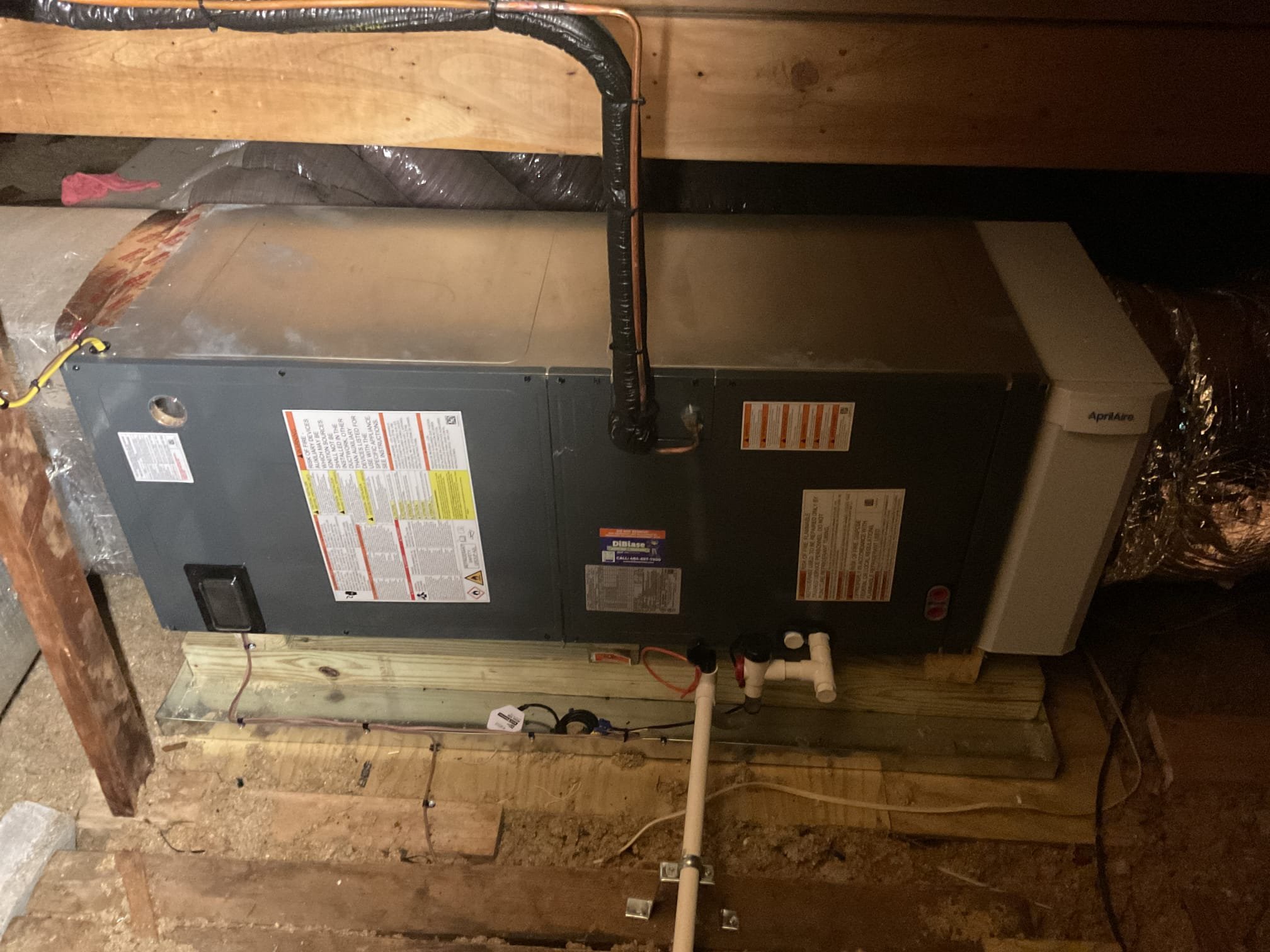 6/29/26. Performed quality assurance on recently installed Goodman a/c system. Checked all electrical connections and connections. Found that installed electrical switch it had got to close to the ground and arched. Moved bare grounds back in the box and tapped around hot connections on switch. Also customer noted that the  lower level of the split level home is better, but not great. They are going to put a fan at the bottom of the steps to try to push the hot air up to the return. Talked to homeowner about adding mini splits for this floor for better comfort. A/c is working properly at quality assurance check. 