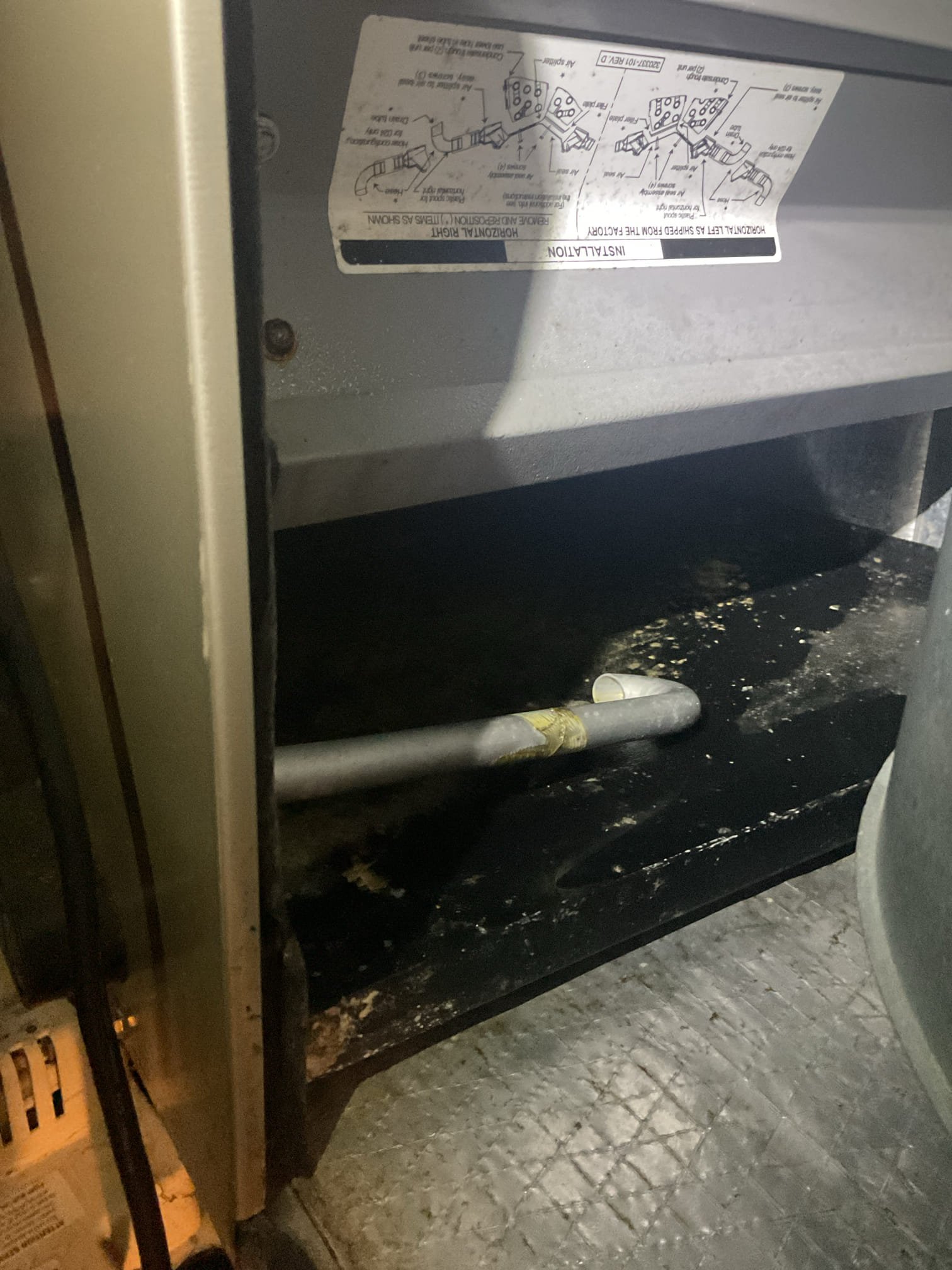 Luis 7-1-26 customer called in for water leak coming from first floor crawlspace unit two zone  thermostat, found drain trap clogged and indoor coil covered with biological growth. Unit is from 2016. Provided estimate for repairs and recommendations. Customer decided to do option 2.:
installation of drain safety trap 
Installation of coil contamination system
Test system operation after repairs. Ok. Customer also signed up for service plan 3 air handler ac units ( one do them hot water coils) and gas boiler. Compressor is working very hard under lot stress, compressor overheating issues. Check capacitor just above minimum reading I did inform customer about this issue. I would highly recommend looking into system replacement soon. 

Ac Tune was completed only for first floor carrier air handler with hot water coil  
 Three air handlers with gas boiler service plan. 
Office to follow up with customer to come back and do the other two AC tuneups 