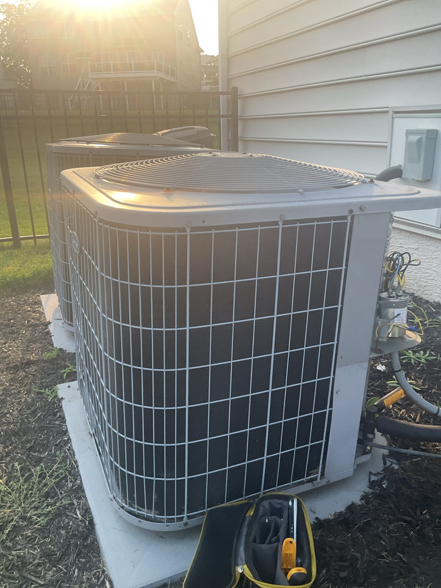 7/1/26 Dan 

I had been out here about a week and a half ago replacing a capacitor and contactor on his first floor outdoor system. I found the capacitor and the contactor to be fine. He was having a low volt issue with his wire going to the outside unit. I did waive the diagnostic fee for the customer since I was just here and did collect for a Wire repair fee. I got approval from the customer. For the wire replacement. I ran a piece of new wire and tested system when Completed. The pressures look fine. System is back up and running for the first floor at this time . I collected for $142.50 paid by cc. 