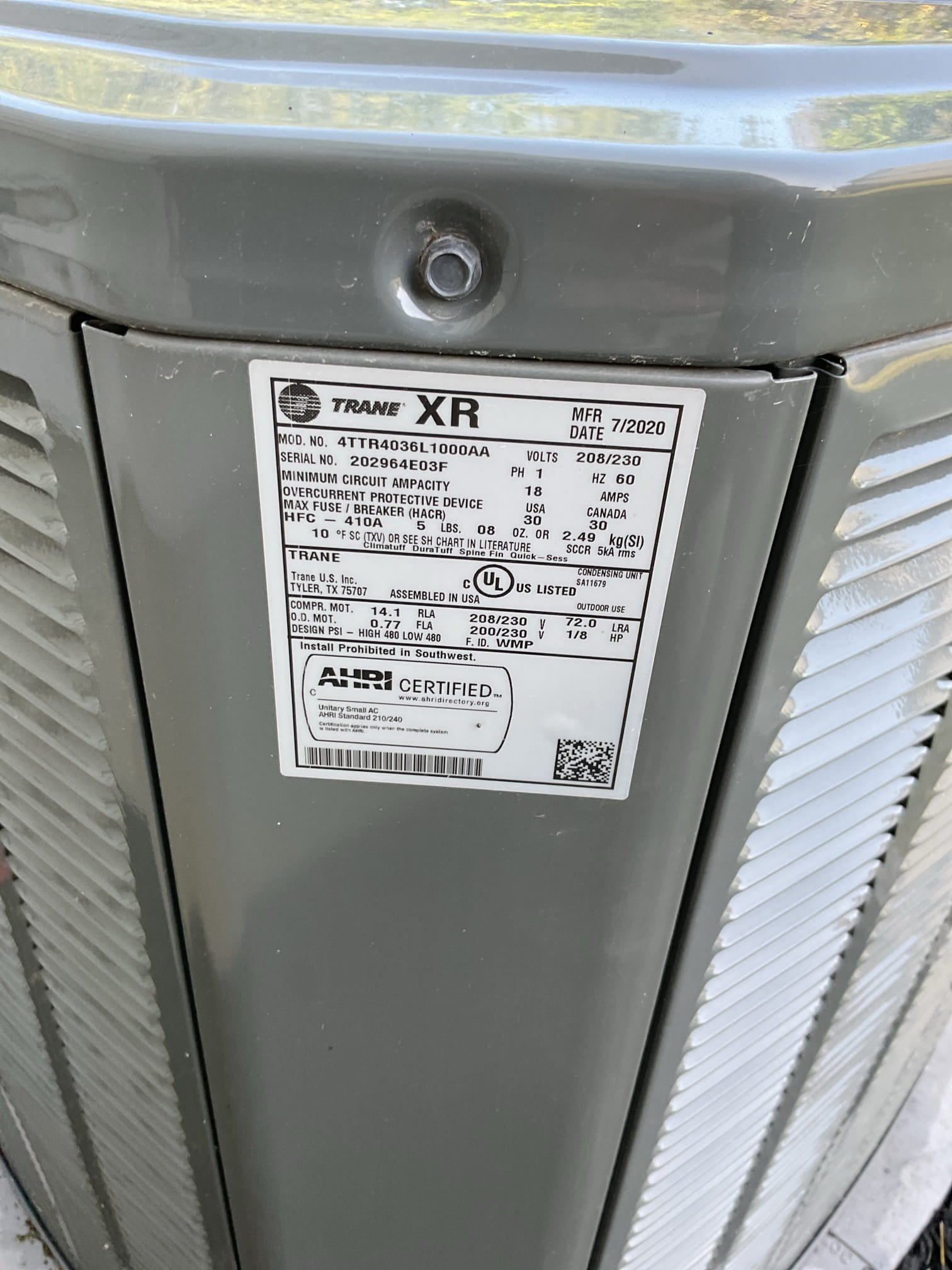 No cooling.

Made demand for cooling from thermostat as we were doing walkthrough of the house. Found compressor running but no indoor fan operation.

Found failed 15uF blower capacitor as cause.
Offered to replace the failed capacitor as well as plan membership. 
Homeowner agreed.
Replaced 15uF blower capacitor.
* I later determined that this is covered under Dibiase 2 year guarantee. Was replaced August 2024. 

After replacing blower capacitor, fan is operational. 
20x25x4 filter ok. 
Checked over system operations

Found system eqto be slightly low on refrigerant running at 5° Subcooling. Target is 10° (Superheat 24°)
Offer to charge system 1# r410A. Homeowner agreed.
Charged system 1# 2oz of refrigerant.

Final pressures 345/149 Subcooling 10° Superheat 16.3 Final temperature split (80-61=19°)
Checked electrics components of outdoor unit: Good

System operating well at this time. 

Homeowner paid for invoice today.
I realized after I collected payment that the blower caps was repla