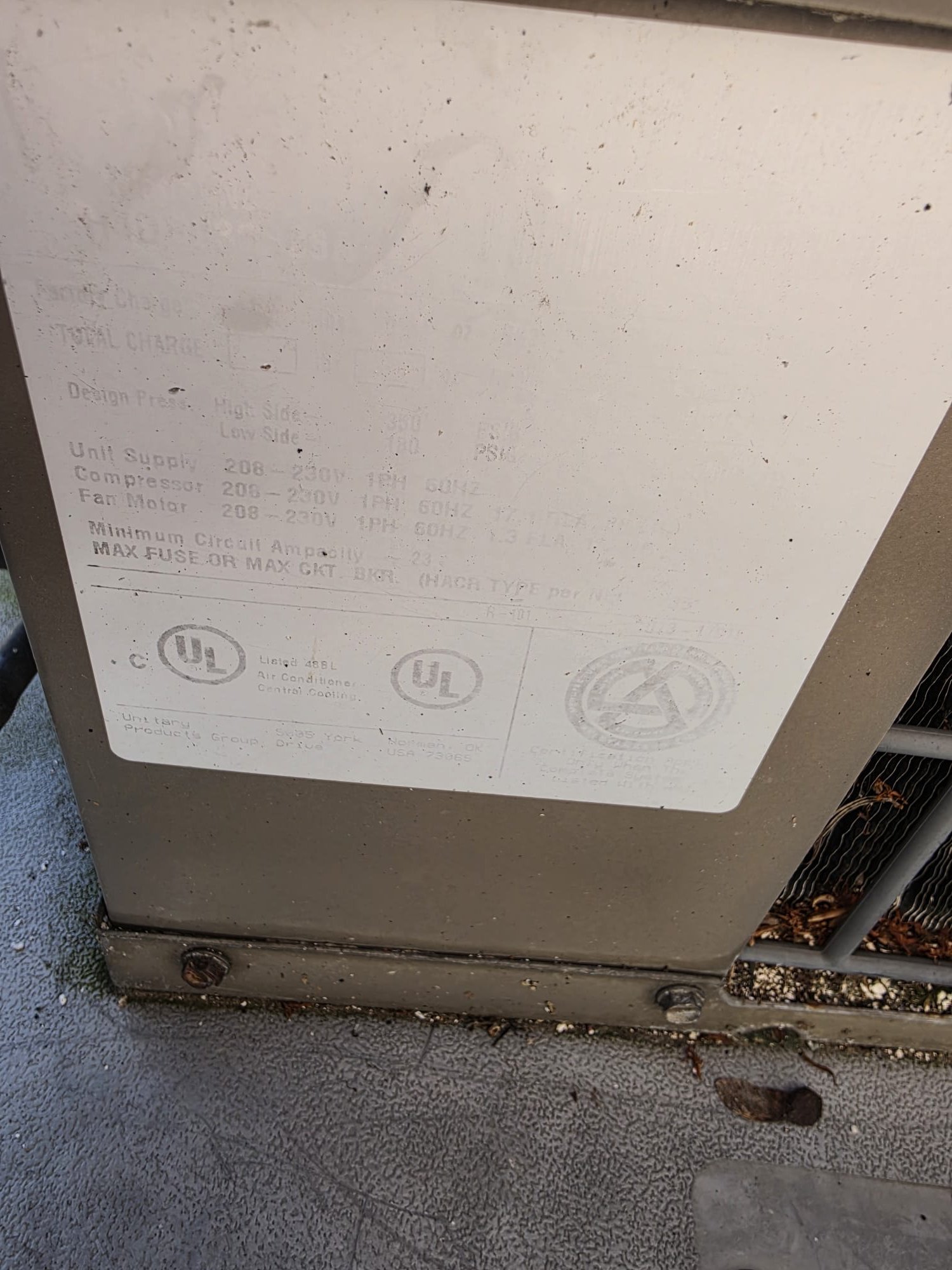 Reviewed specifics of the job site. We are going to be replacing the air handler that is in the basement closet that feeds the two offices on the lower level and the air conditioner that is currently on the roof.  

Condensate pump will be replaced, but vinyl will stay. Just purged vinyl with nitrogen.  Replace the four-by-four box and switch that is currently on the unit.   I forgot to look at where the condensate pump is plugged into and if it's 120 or 240 V. 

The return box and drops will stay. It is ducted in on both sides. We're going to try to put a pan under the unit, 30 by 30, with a new wet switch. If Pan cannot be used and we cannot slide it underneath the return box, still use the wet switch.

Line sets will be flushed. They are currently 3/8" by 3/4", and the line sets go from the basement up to the roof. 

We are going to be replacing the one thermostat with a P200 that is located in Steve's office. The other thermostat is already updated. We will be reusing the existing 