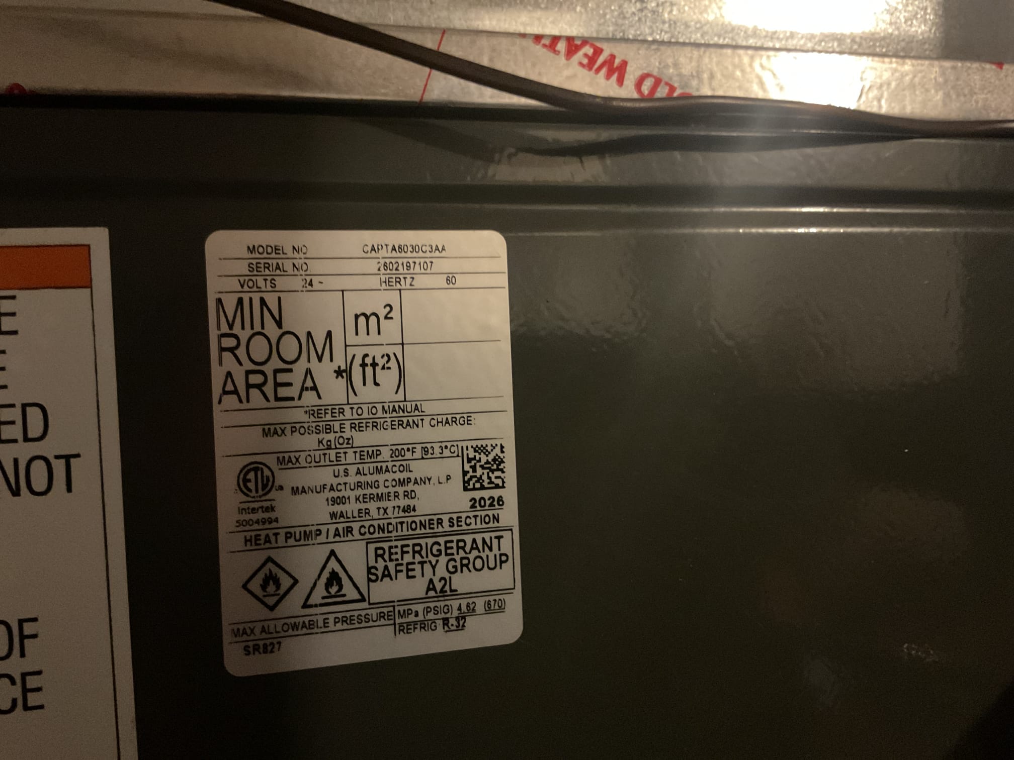 7/2/26. Performed quality assurance inspection on recently installed Goodman gas furnace a/c. Measured temperature on 1st and 2nd floor of home. 1st floor 71 degrees 2nd floor 73 degrees. Explained to homeowner that this is as good as the system can do. Also checked all electrical connections and components. Checked temperature split. Checked r-32 refrigerant pressures. A/c is working properly at quality assurance check. 