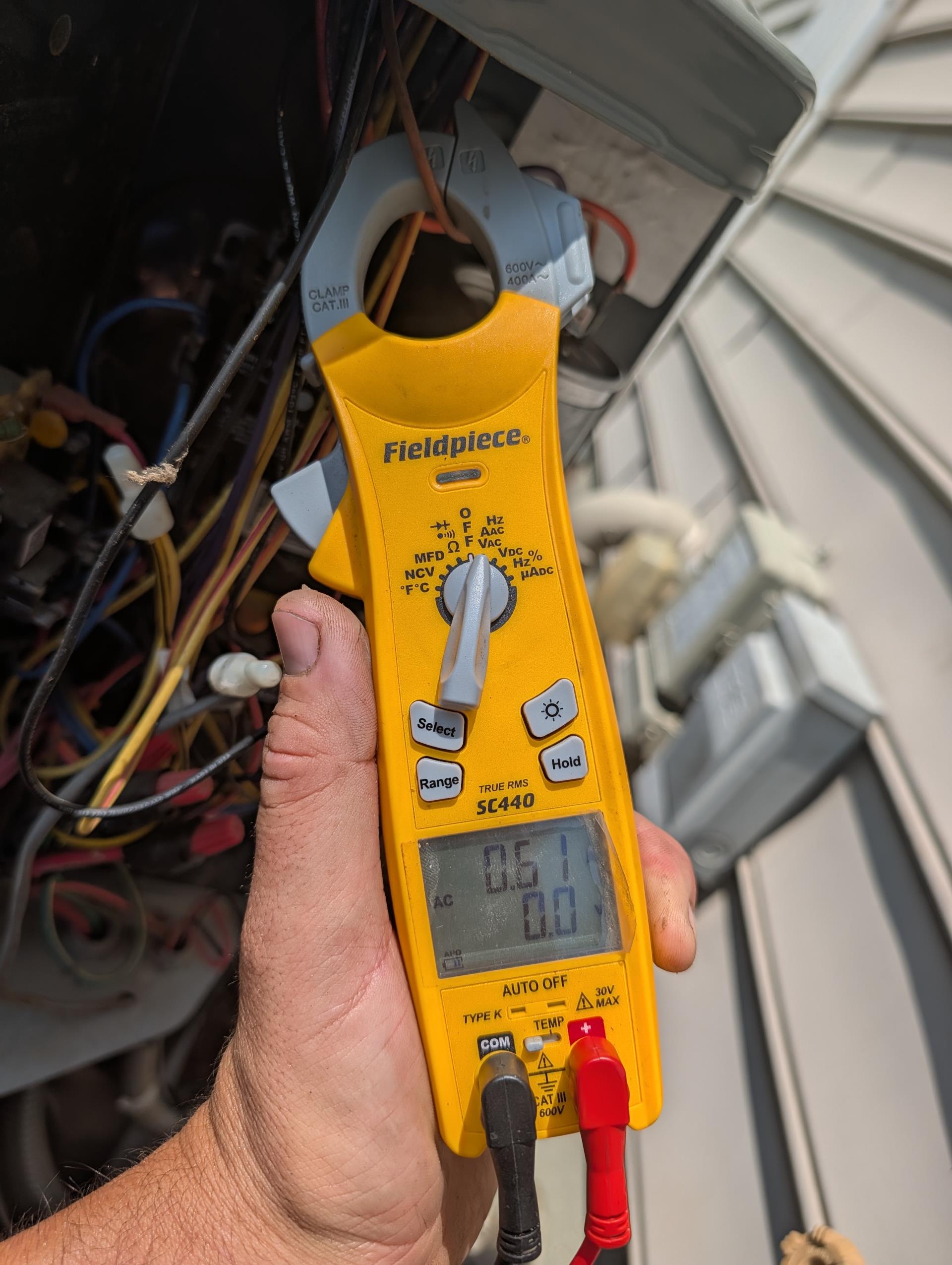 No cooling.
Homeowner described indoor equipment running but no operation from outdoor unit.
Found failed dual capacitor at outdoor unit. Homeowner agreed to replace capacitor. 
Condenser fan motor originally did not start because it was off on internal overload. Once motor came back to temperature it reset closed on internal overload.
Refrigerant pressures good 10° Subcooling
Temperature split 86-65=21° Good

As a reminder the water heater expansion tank is failed. Prof email estimate as well as estimate for new water heater. 

System operating well at this time. Was installed December 2014. 10 years old. Average lifespan of forced air HVAC equipment is 10-12 years, would strongly consider planning to replace system. Consultations for new systems are free from Dibiase. 