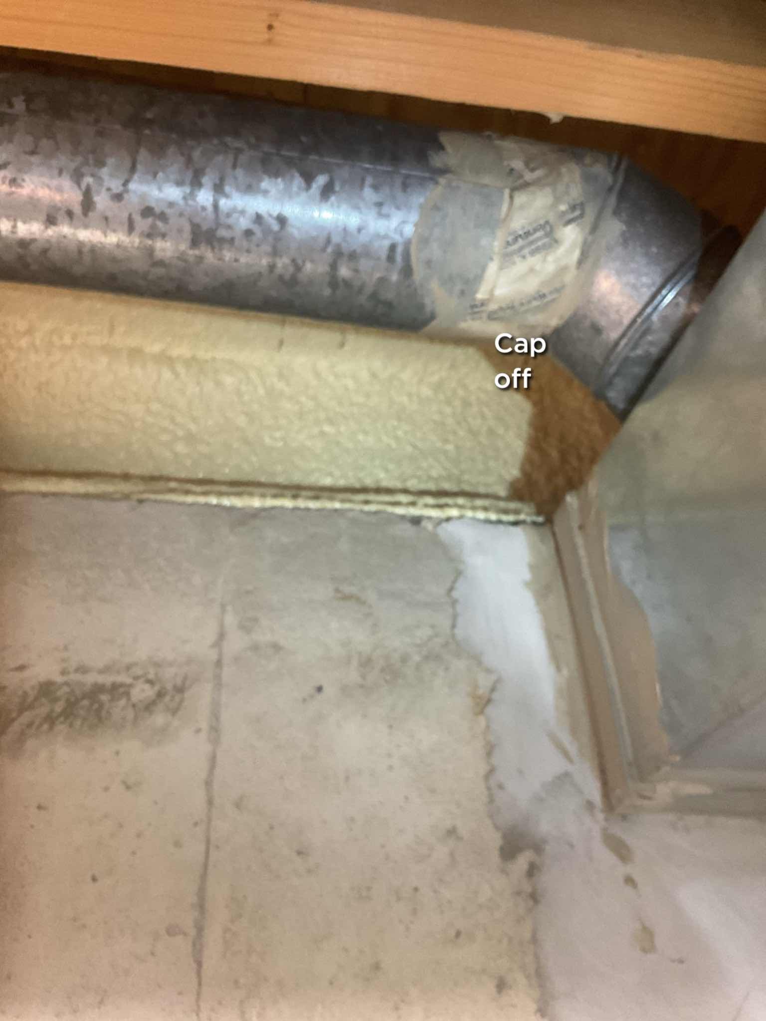 -Redid return to second floor so elbows are closer to ceiling, giving more space on the floor of closet
-Removed old manual damper (8”x26”) to allow the new 8x26 damper to open and close.
-Replaced condensate pump altogether and rerouted discharge tubing to the 3” pipe instead of the trap. 

-Attempted to connect new room sensor to second floor tstat. Both sensor would not connect. Reconnected the 1 working sensor here and named it “main bedroom” Used priority menu and selected this room sensor only to control this zone. 

He would like to add (2) 6” round dampers to the (2) first floor supplies they are both labeled “back bedroo” they are to the left of the air handler when facing the front of the air handler.

There is a first floor 5” supply boot that is tied into what we made the the 2nd floor trunk
He would like us to re-route this to the nearby first floor trunk. Would require 
(1)5” top take off
(1) box  5” flex
(2) 5” Elbows
(1) 5” cap or pice of sheet metal to patch where it c