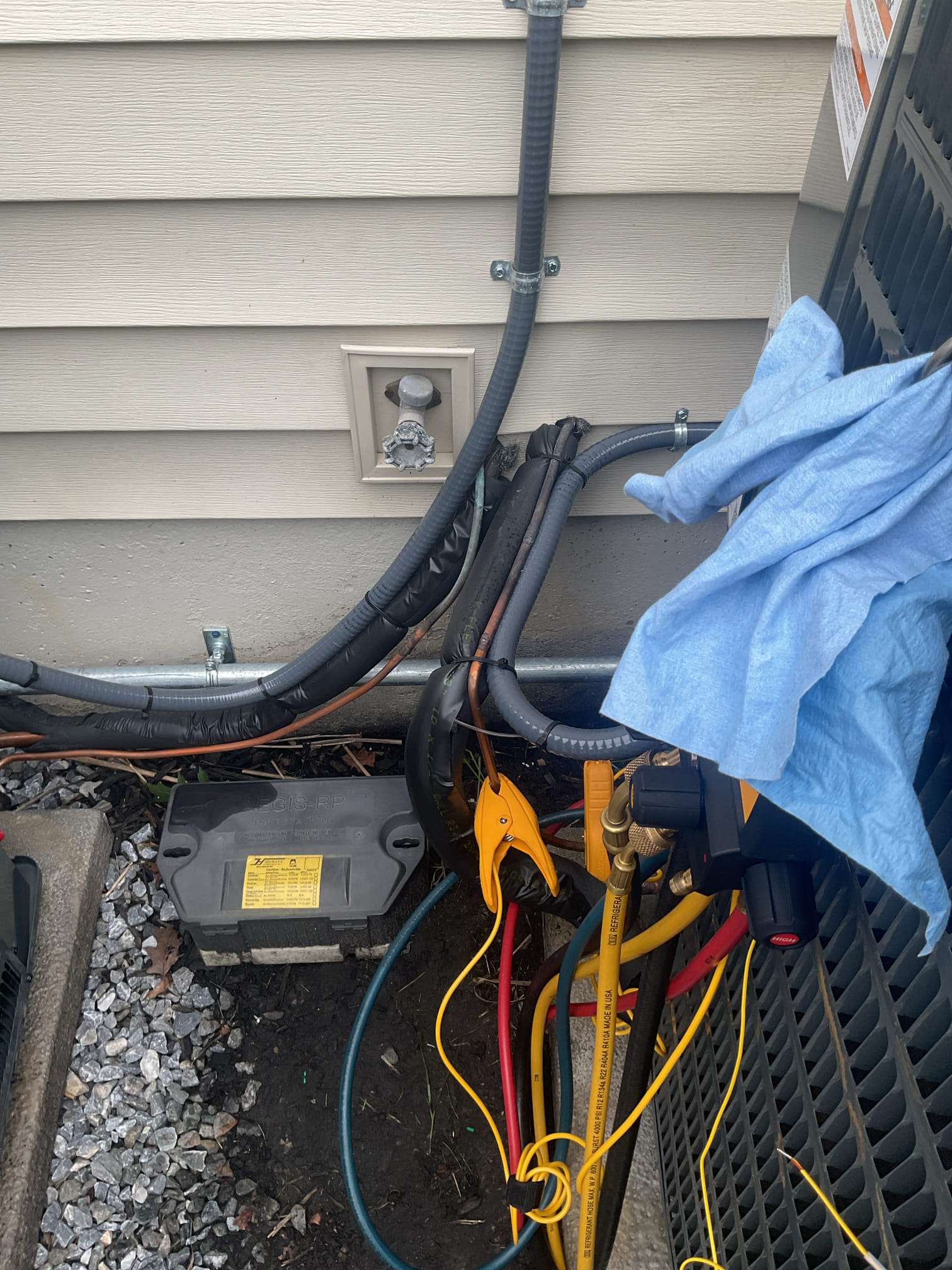 7/7/26 Dan 

I arrived to the customers home to perform a Q.A. Inspection on there new  Goodman  gas furnace and a/c system.  I started with checking the air filter , the filter size is a 16x25x1.  I checked the overall neatness and performance of the newly installed system. I checked over all system accessories. I checked all my electrical connections and voltages. I inspected the  burners , flame sensor and the igniter. I water tested the drain lines . I inspected the flue pipe for corrosion and holes. I inspected the blower motor operation and took  temp splits. I looked at the overall install of the outdoor a/c. I checked the system level and the level of the disconnect. Made sure all penetrations were sealed. Checked the electrical connections and checked for caps and checked my breakers. The refrigerant charge is good . Everything is in good working order
