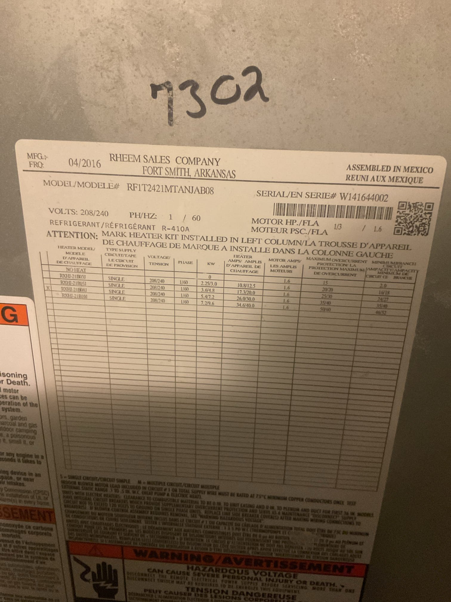 7/7/26. Fully assessed no cooling situation on 2016 Rudd a/c system. Found everything running and linset getting cold, but blower motor was running in the fan only slow speed not cooling speed tap. Verified this with multi meter. Found 24v to fan only tap not higher speed tap . Removed failed float switch and everything started working. Fan speed ramped up to cooling speed. Checked temperature split it was 18 degrees. A/c is working properly at time of service. 
