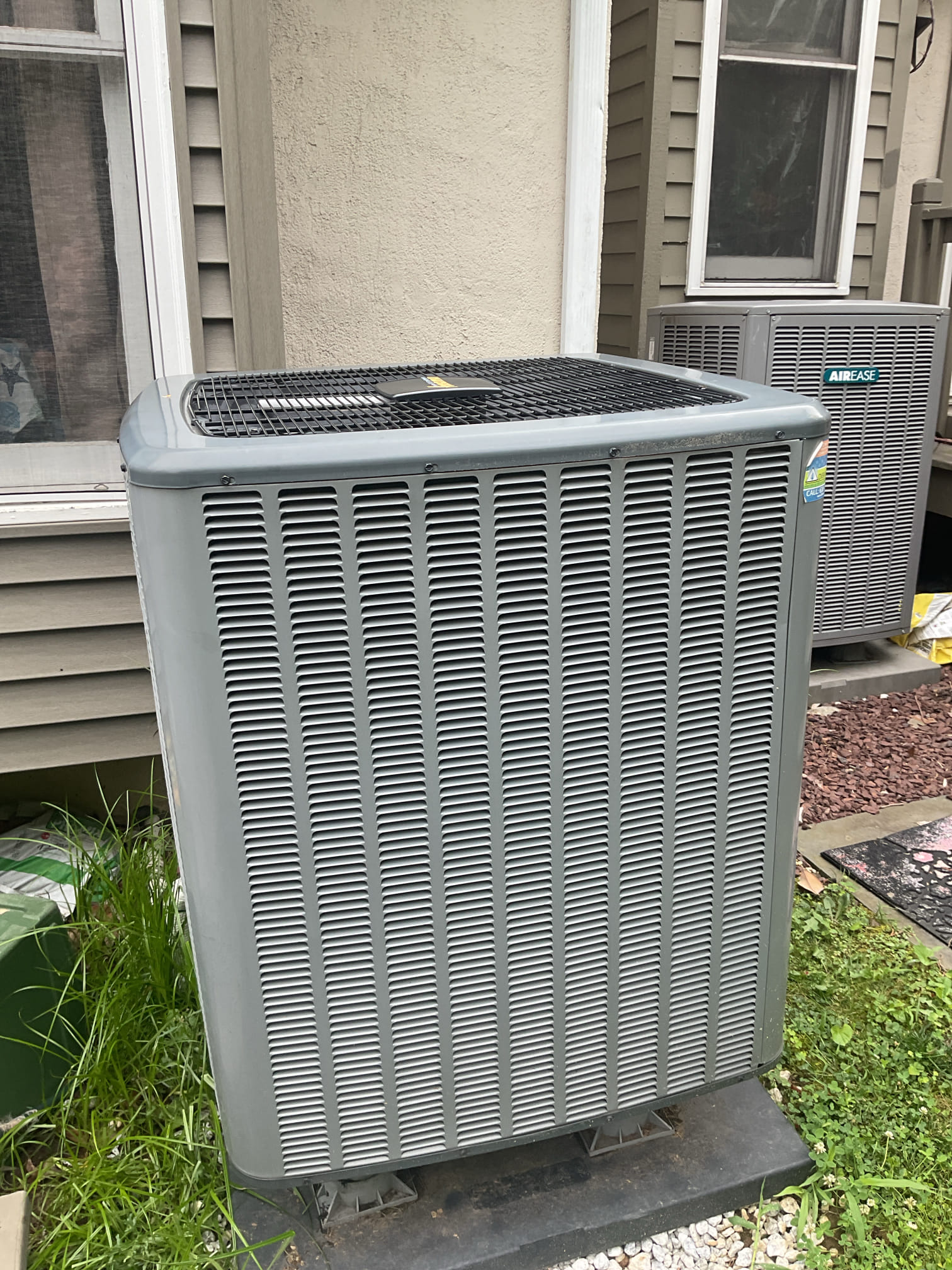 7/7/26 Dan 

I arrived to the customers home to service their 5 yr old Amana a/c system . I checked the wiring connections and the voltages . I checked and replaced the indoor air filter , the filter size is a 213 ( supplied) . I Inspected the indoor coil and tested the primary drain pan and cleared and tested the water drains and traps if applicable. I Took indoor temp splits at the return and the supply  and checked the blower motor condition and operation. I looked  at the outdoor unit wiring connections and voltages . Found the recently installed cap failed replaced dual cap u def warranty no charge. I inspected  the outdoor components and checked my unit pressures by using super heat sub cool method.  System in good operating condition at this time. 
