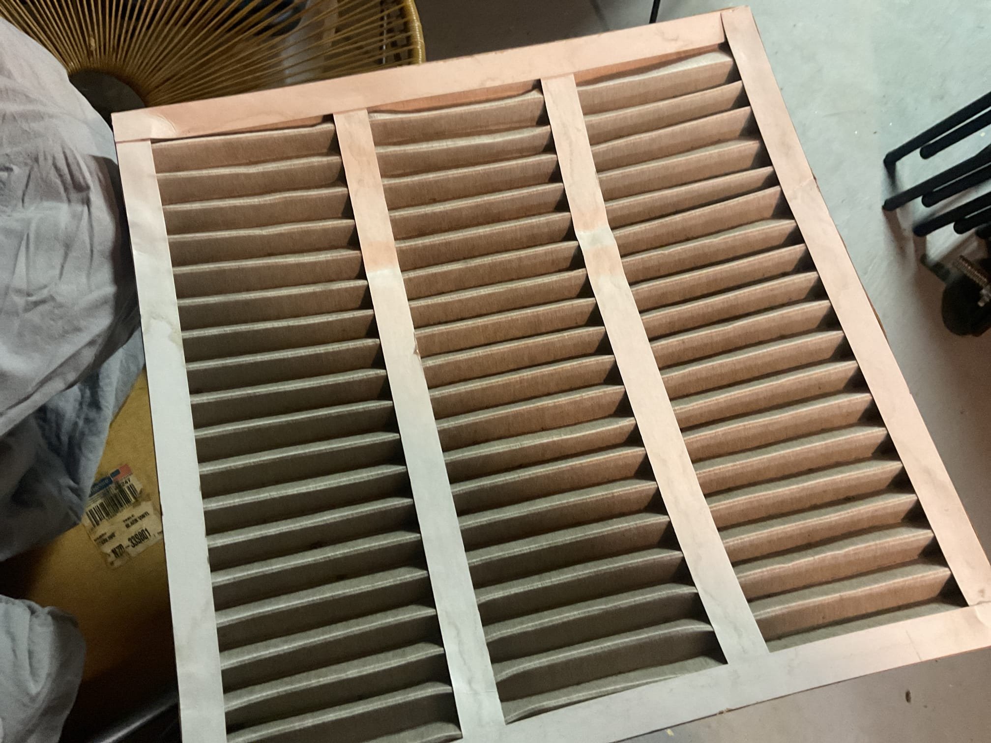 7/7/26. Fully assessed water leaking situation from Goodman heat pump system installed by dibiase 1/26. Found dirty air filter from install 20x20x1. Homeowner to replace. Also found all pipping sweating. Recommend putting a dehumidifier in the basement. After further investigation. Found water dripping off the coil from inside the A coil before it makes it into the drain pan ever once in a while, this was causing the water in 5he drain pan. Thermostat was also set to 68 degrees, recommend setting it to 70 degrees for a slightly warmer return temp. There can be cutting oil on the coil from when it was made in the factory can also cause the water droplets to do this. Checked r-32 refrigerant pressures they were 268/113 with 12 subcooling. A/c is working properly at time of service. Told homeowner to keep an eye on it and let us know. Also sprayed some coil cleaner on evaporator coil to try to remove some of the cutting oil. 