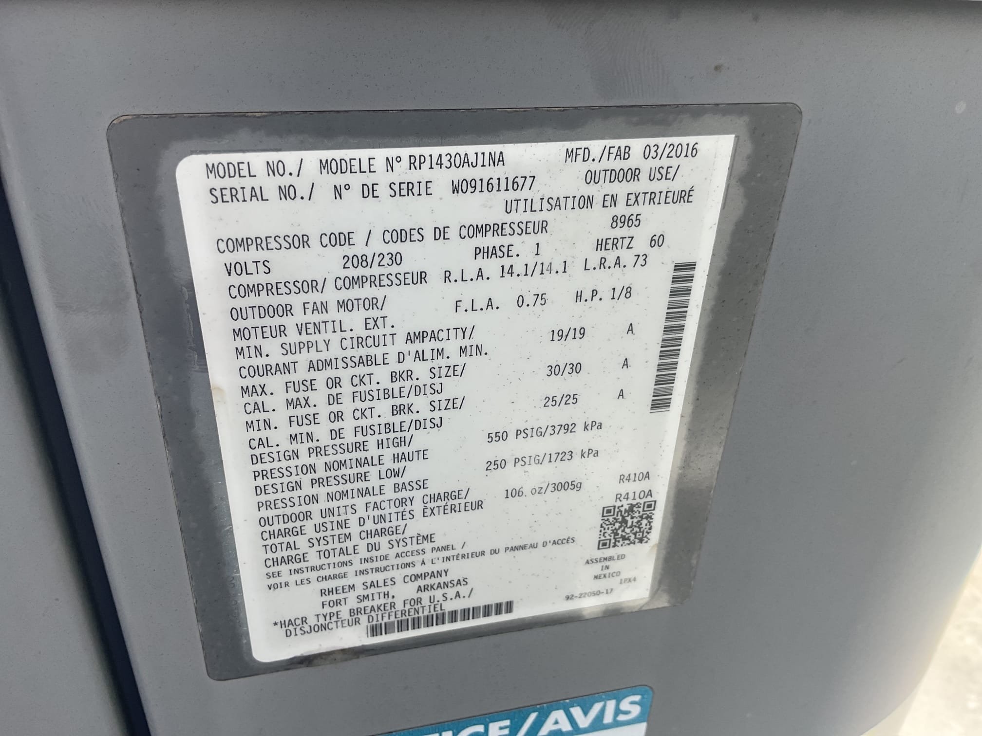 7/8/26. Fully assessed no cooling situation on 2016 Rudd heat pump system. First had to locate unit on rooftop having (1) person down at the apartment turning off breaker to locate outside heat pump. Found unit after some time and found it locked out on high pressure lockout. Rest and checked 410a refrigerant pressures they were 400/113 with 29 subcooling, bad indoor txv. Provided estimate to replace indoor txv. System is 10 years old and would start to consider replacement. Unit is temporary working for now. 