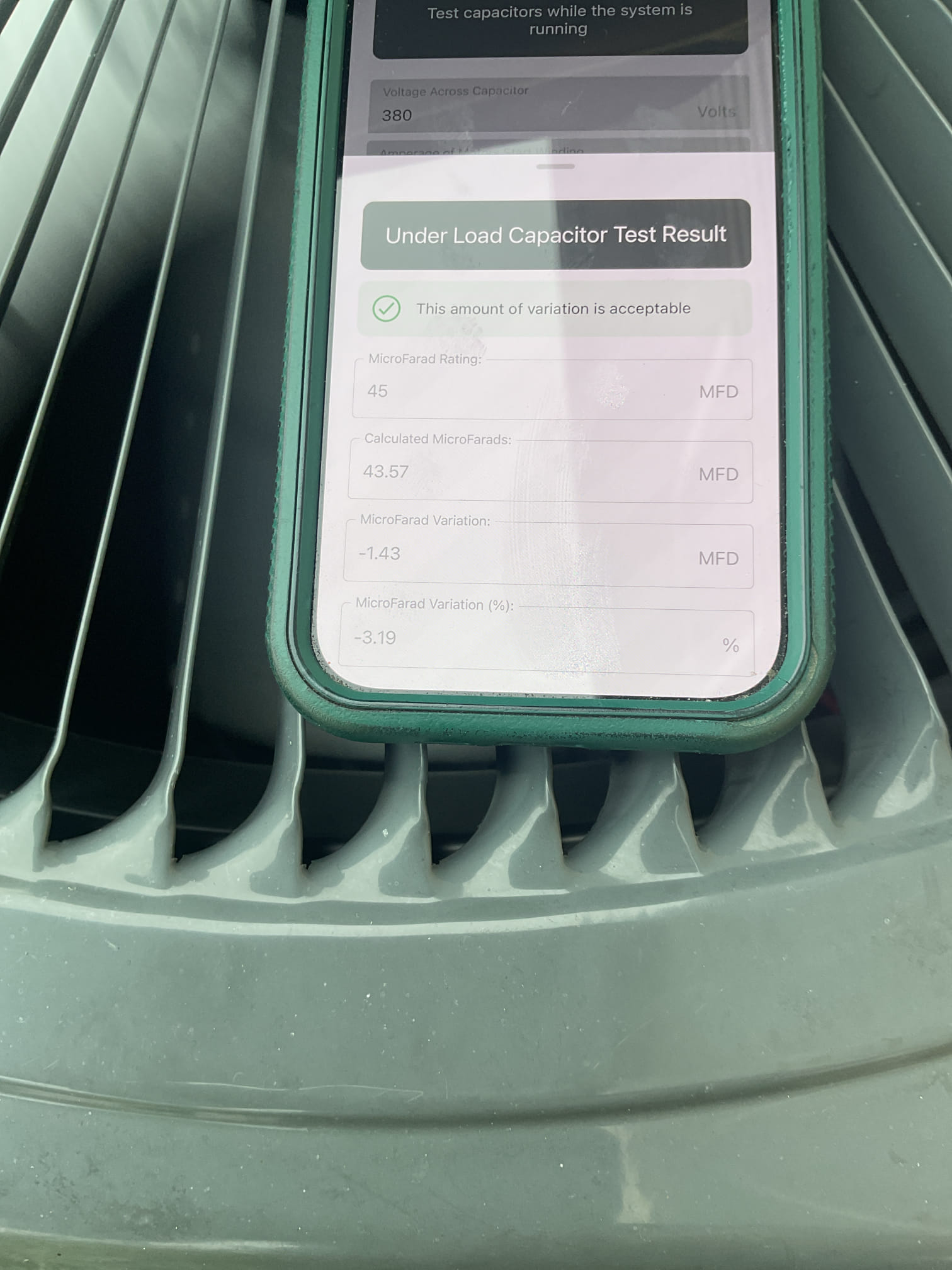 7/9/26 Dan 


I arrived to the customers home to service their 5 yr old goodman a/c system . I checked the wiring connections and the voltages . I checked and found the indoor air filter is ok  , the filter size is AA 501. I Inspected the indoor coil and tested the primary drain pan and cleared and tested the water drains and traps if applicable. I Took indoor temp splits at the return and the supply  and checked the blower motor condition and operation. I looked  at the outdoor unit wiring connections and voltages . I inspected  the outdoor components and checked my unit pressures by using super heat sub cool method.  System in good operating condition at this time. 

I collected for $189.00 service agreement renewal , paid by cc. 