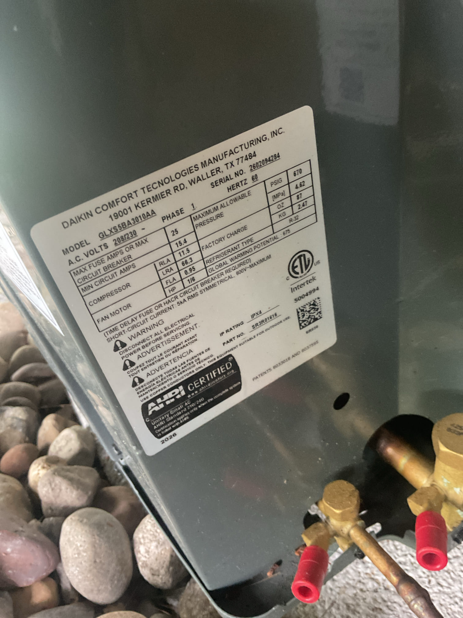 7/9/26. Performed quality assurance inspection on 1st floor recently installed Goodman gas furnace a/c. Checked all electrical connections and components. Checked temperature split. Tested system in a/c mode. Checked r-32 refrigerant pressures and temperatures. A/c is working properly on 1st floor at quality assurance check. 