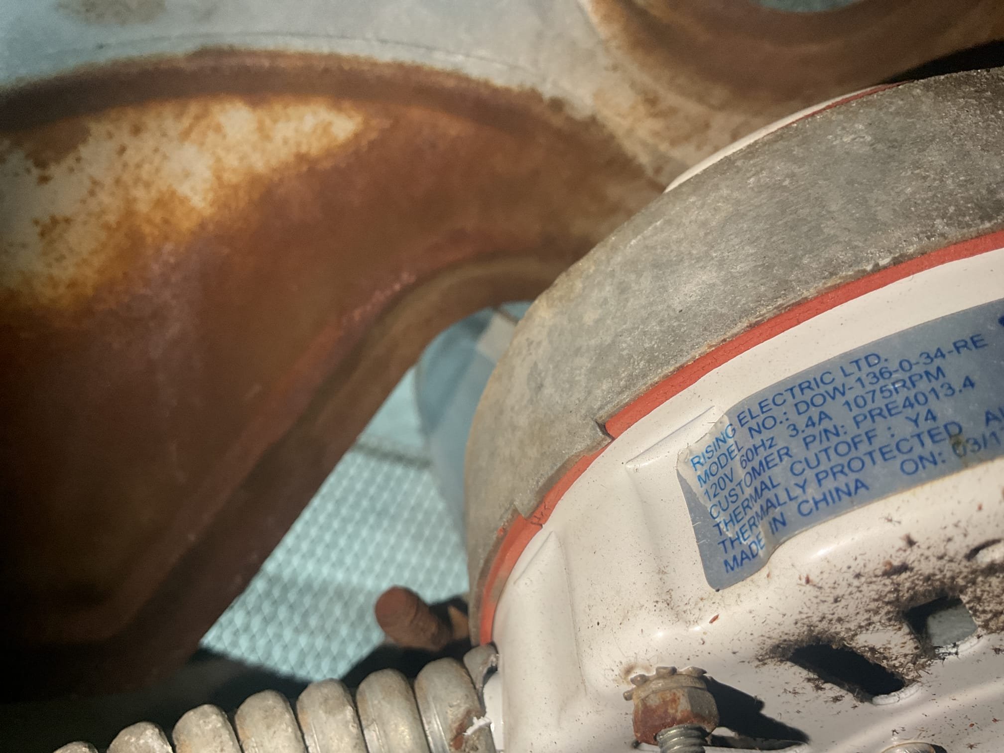 7/9/26. Took photos and measurements of attic fan. Blade itself is a (4) blade at 12 1/2” max. 