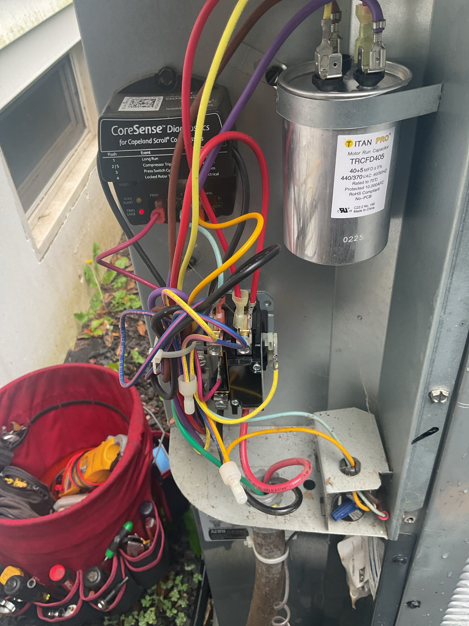 Luis 7-9-27 
Customer called in for second floor ac unit not working Amana system from 2020 (warranty expired summer 2025) Found indoor unit running but no outdoor. Check electrical found capacitor out of range preventing compressor to start. Provided estimate for repairs and recommendations. Customer decided to do option 2
Replacement or Capacitor, 
Replacement of contactor 
After repairs test system operation ok. Check refrigerant cycle ok. System is working properly. 