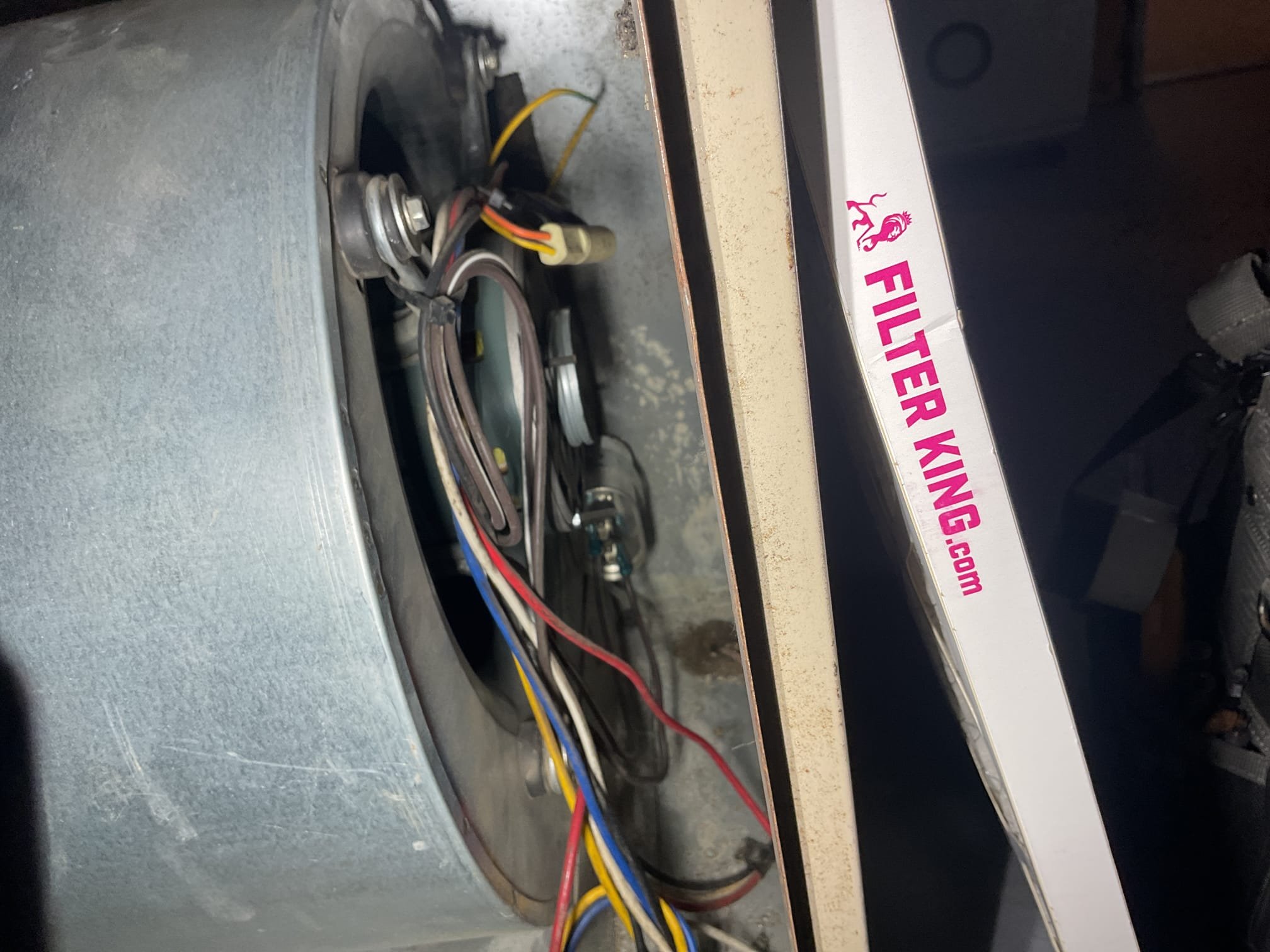 7/10/26. Fully assessed metal rattling situation. Got homeowner to give the system a call for cooling. Could hear the rattling noise inside the furnace. Found that when there is a pleated filter installed the rattling becomes much worse. Can hear the one of the heat deflectors inside the furnace is loose causing the rattling. You can’t get to the heat deflectors without possibly removing the entire furnace to find out which one is loose. The heat deflectors job is to deflect the heat in the plenum at the heat exchanger. Installed mesh wasable filter and noise is now very minimal to to the reduction in static pressure. That does not fix the situation. Oil furnace is from 2002 and my professional recommendation would be to replace the oil furnace. She said she is not ready to make this step right now. 