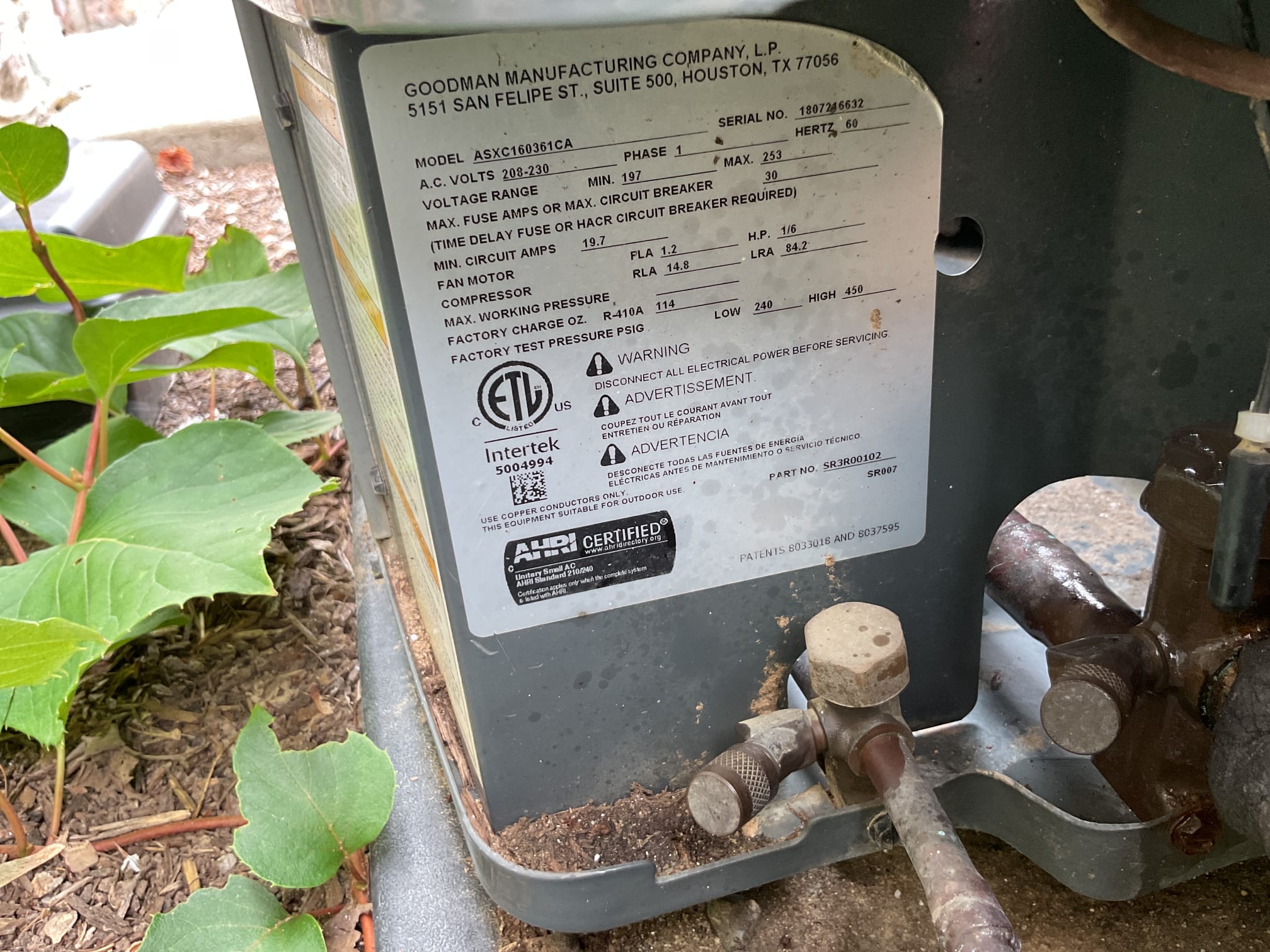 Completed AC tune up for 3 Ton Amana AC system
Equipment is 3 Ton AC with 80,000 BTU hi efficiency furnace. Installed by Dibiase AUG. 2018, 8 years old. 

Aprilaire 413 filter ok
Indoor and outdoor coils in good condition 
Inspected wiring, controls, electric motors and components; left estimates for surge protection package includes surge protector for indoor and outdoor equipment
Measured temperature split and static pressure 
Inspected drain using available clean-out tee. Recommend and provided estimate for EZ trap: drain line trap with overfill protection switch. Will shut equipment down if a clog develops in drain line. 
Checked integrity of compressor motor (mega ohm test)

Assessed refrigerant charge checked pressures. 5.5° SC 7° SH 88° Outdoor dry bulb temperature 

AC system operating well at this time. 