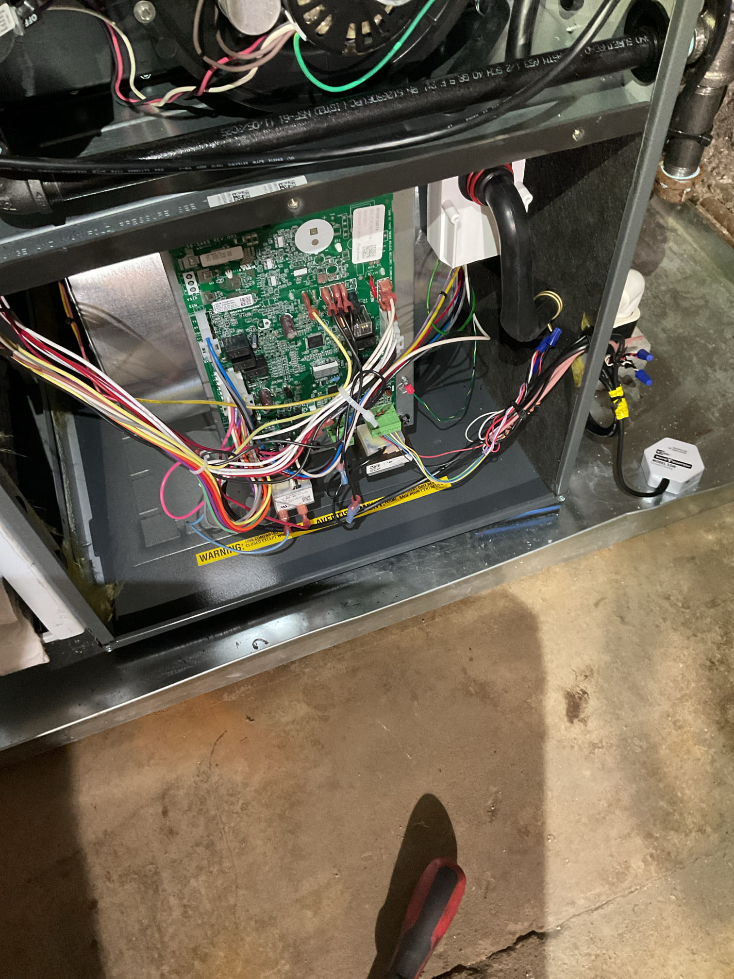 7/15/26 Dan 


I arrived to the customers home to perform a Q.A. Inspection on there new 2 stage goodman 95% gas furnace and a/c system.  I started with checking the air filter , the filter size is 4I0 . I checked the overall neatness and performance of the newly installed system. I checked over all system accessories. I checked all my electrical connections and voltages. I inspected the  burners , flame sensor and the igniter. I water testedthe drain lines . I inspected the exhaust and fresh air pipe for restrictions and bellies. I inspected the blower motor and took temp splits. I looked at the overall install of the outdoor a/c. I checked the system level and the level of the disconnect. Made sure all penetrations were sealed. Checked the electrical connections and checked for caps and checked system pressures. Everything is in good working order. 

I did have to seal the return duct wasn’t sealed and loose , causing a noise from the equipment. 
