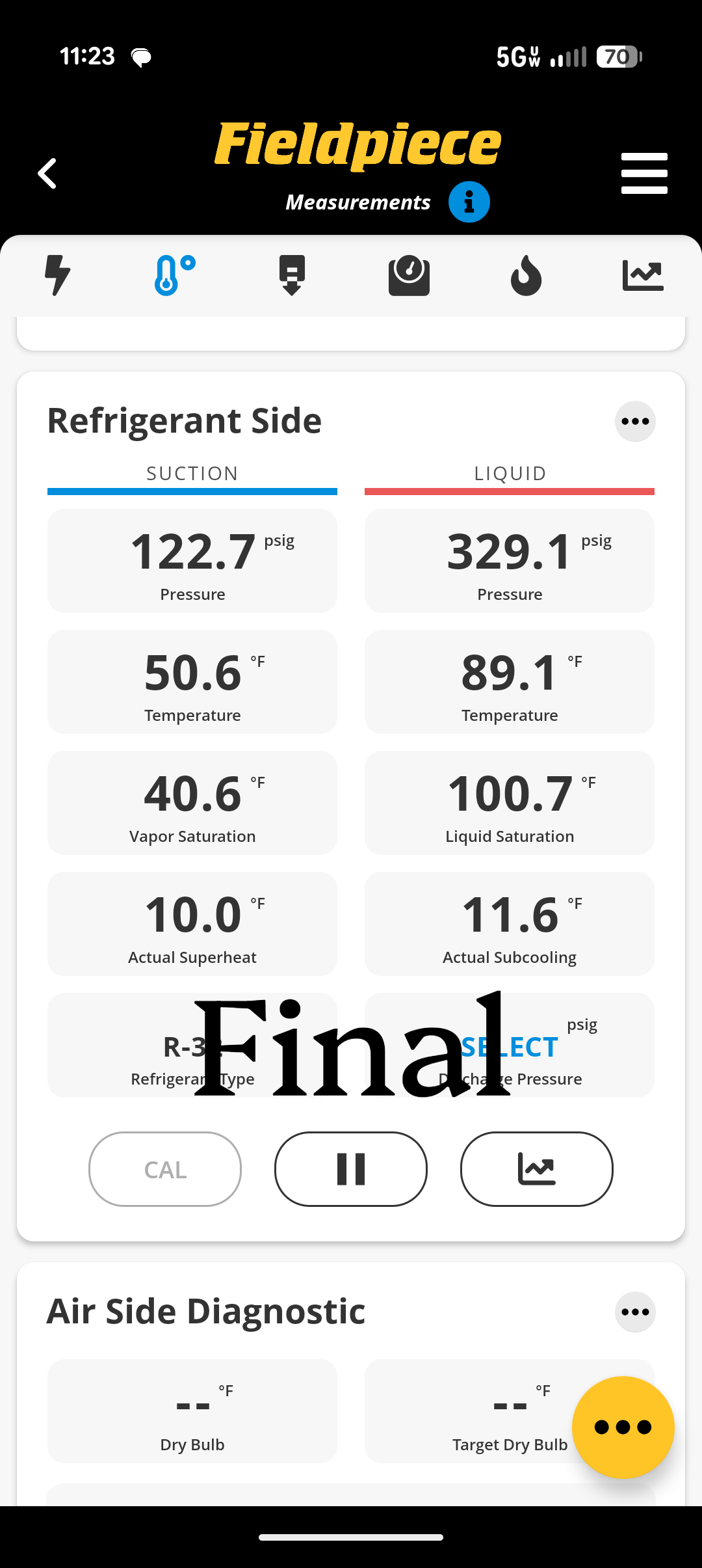 Completed QA for 3.5 Heat pump with (3) Zones

Inspected all aspects of install: mechanical, wiring, controls, etc. 

Made the electric heal kit 5KW and the air handler breaker 30A.
Updated CoolCloud Heat kit size as 5kW
Cannot pull a new 10/2 for outdoor unit 
Found slightly low superheat so adjusted superheat spring accordingly

 Final refrigerant data with all (3) Zones calling for cooling: 332/123 11° SC 7.5° SH

Made sure zoning is operating properly. 
Fpm measured with anemometer with all zones open 330-347 fpm at first floor zone, with other (2) zones closed (420-455 fpm)

Homeowner is concerned with the amount of airflow on second floor.
On July 4th while returning home from South Carolina he made done for cooling setpoint 72° it did not drop below 80°

Install fails QA we were out 2X after install addressing issues. 