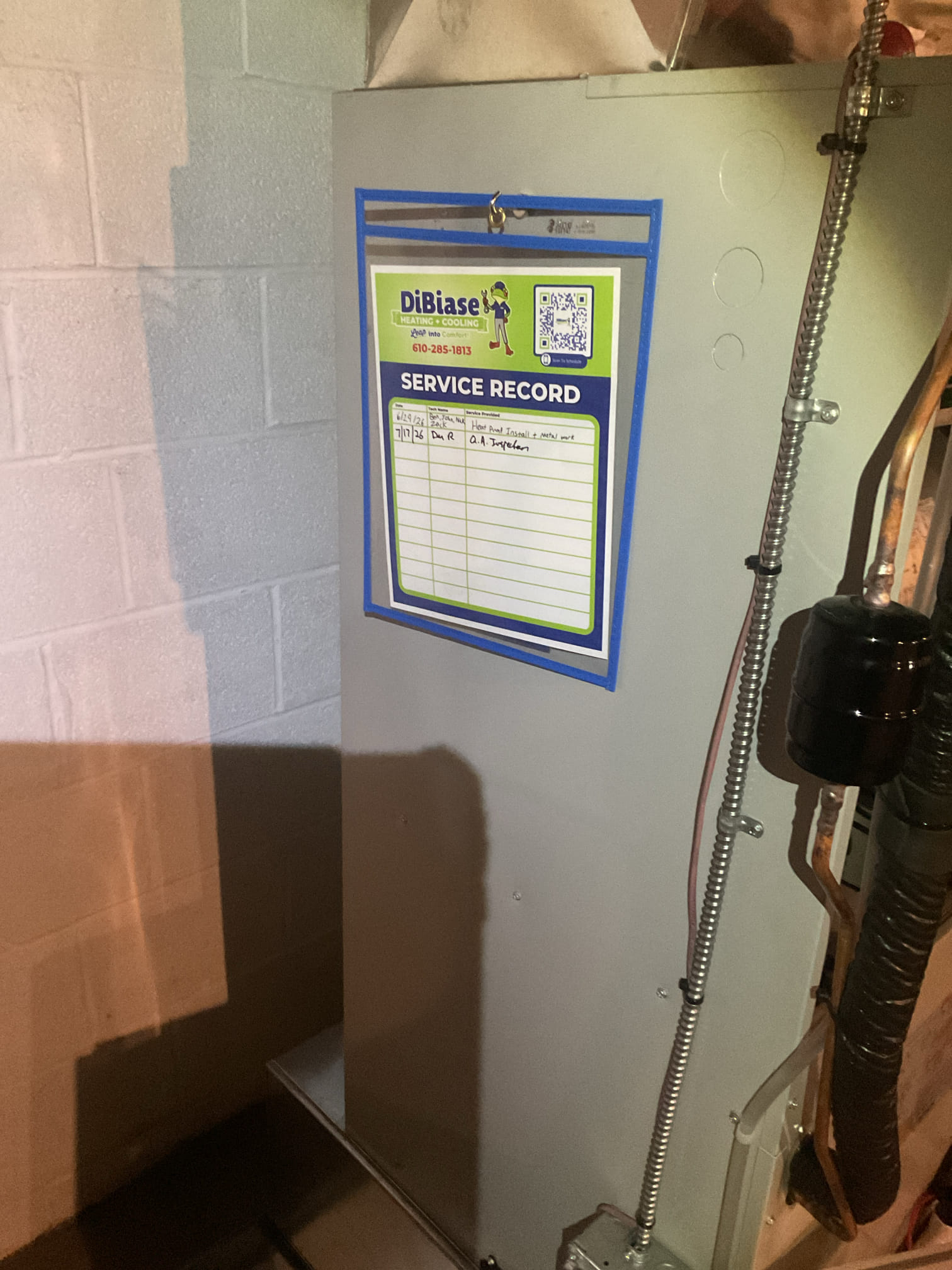 I Arrived to the customers home for a Q.A INSPECTION on a Bosch heat pump system. I checked all my electrical connections and voltages . I made sure all wiring and connections were completed in a neatly manner. I checked the air filter and replaced if needed filter size is a AA 413 ( we supplied a free filter . ) I made sure the system had all the proper accessories tied into the equipment. I Inspected the indoor coil and tested the drains and inspected the blower motor. I looked at the outdoor heat pump and checked my wiring and checked the level of the disconnect and the heat pump. I checked the disconnect settings , Inspected the outdoor components and unit pressures. Everything is in good working order. 

 
