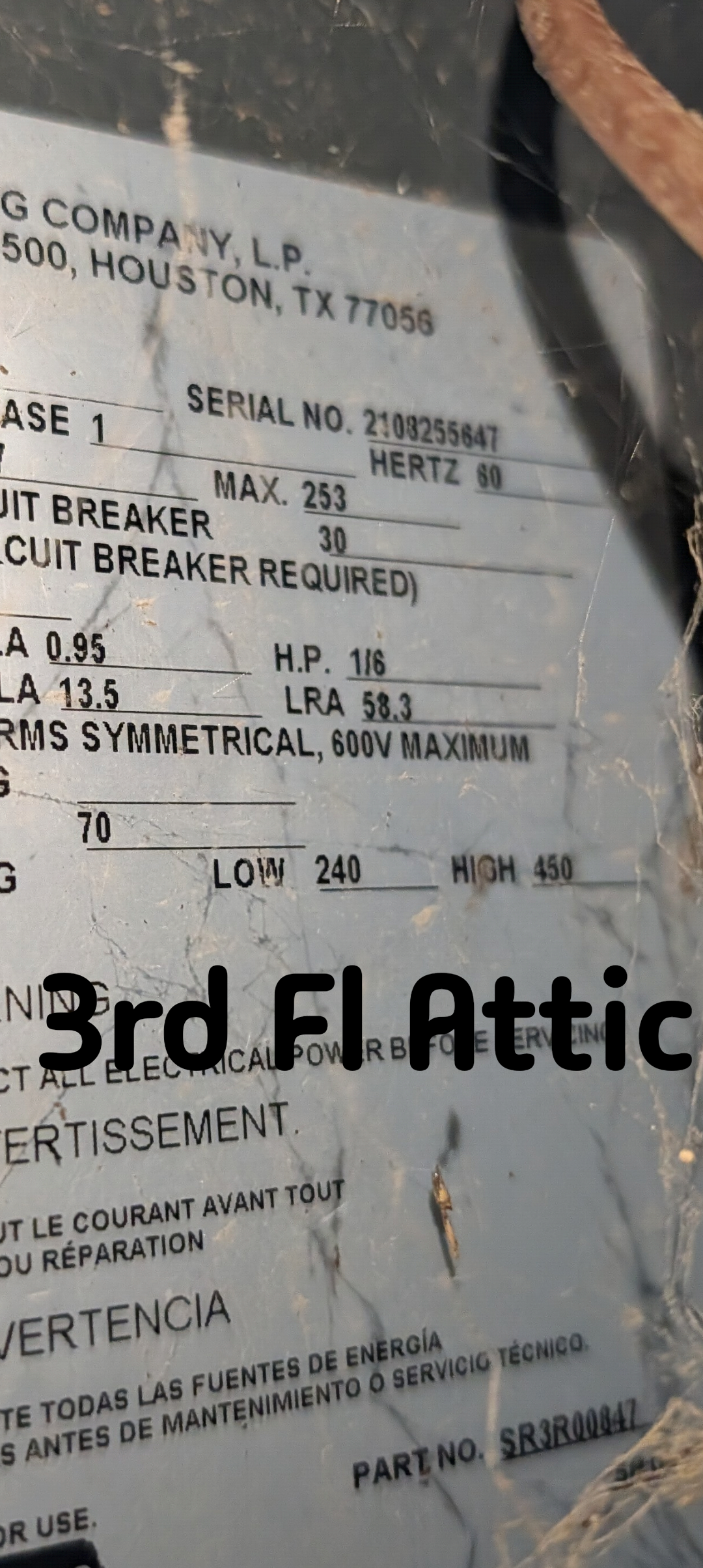 Completed (2) AC tune ups
3rd Fl/Attic 2 Ton Amana AC/Air handler system
1st Floor is 3.5 Ton AC/Gas Furnace upflow in based

Replaced 20x20x1 filter in ceiling grille for 3rd Fl system
Replaced 16x25x1 filter at basement system

For each system:

Indoor coils in good condition; cleaned outdoor coils with water
Inspected wiring, controls, electric motors and components; left estimates for surge protectors ; only the indoor equipment for 1st floor system currently has surge protector
Measured temperature split and static pressure 
Inspected drains; cleared EZ traps; tested basement pump. Left an email estimate for WiFi flood prevention monitor with switch, if water is ever detected by the monitor (on floor with leak sensing rope around perimeter of unit
Checked integrity of compressor motor (mega ohm test)

Assessed refrigerant charge checked pressures: Both ok

Both AC systems operating well at this time. 
