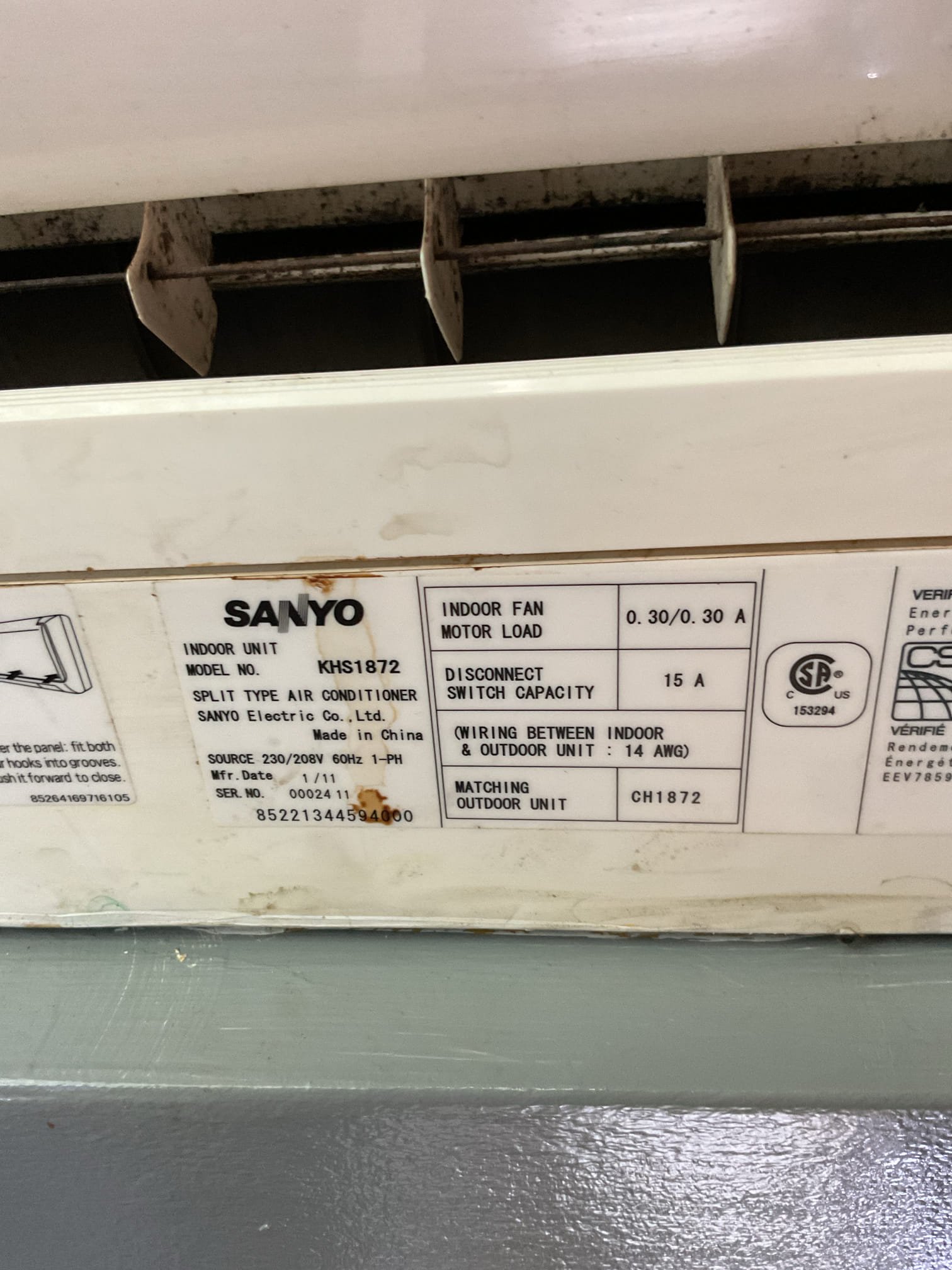 Completed AC tune up.

Cleaned washable filters.
Indoor unit housing and blower wheel are dirty provided email estimate to clean indoor unit.
Checked wiring and controls. There is no surge protection. Provided email estimate.
Checked refrigerant charge 120 psi 3° SH ok. *The unit does modulate in such a way that for a few minutes I did observe it running at 93 psi but it ramps up to 120 shortly.
*The mini condensate pump that sits within the unit frame is very small and overfills and malfunctions from time to time. 

System operating ok at this time. 
System is 15 years old would strongly consider replacing. The snack bar unit needs to be replaced. Would be wise to replace both at the same time.

