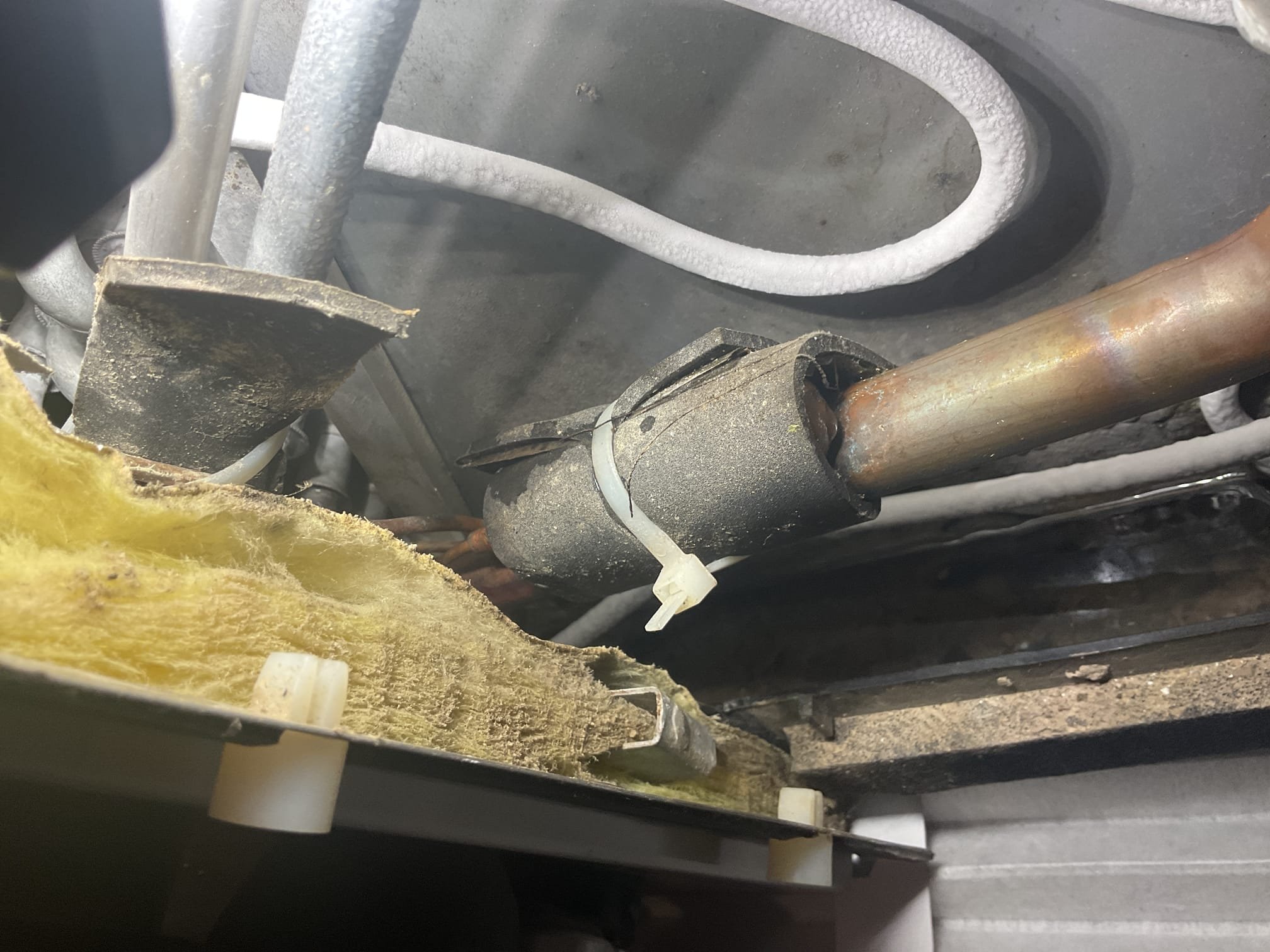 7/23/26. Started to add refrigerant to the system. 410a pressures were 228/98. Suction pressure started to plummet as soon as I began to add refrigerant dropping the entire way down to 52 psi on the suction side and the distributor lines began to freeze after the indoor txv, failed indoor txv. Called distributor and found that the part is still under warranty. Ordered the part. We will return to install once part comes in. 