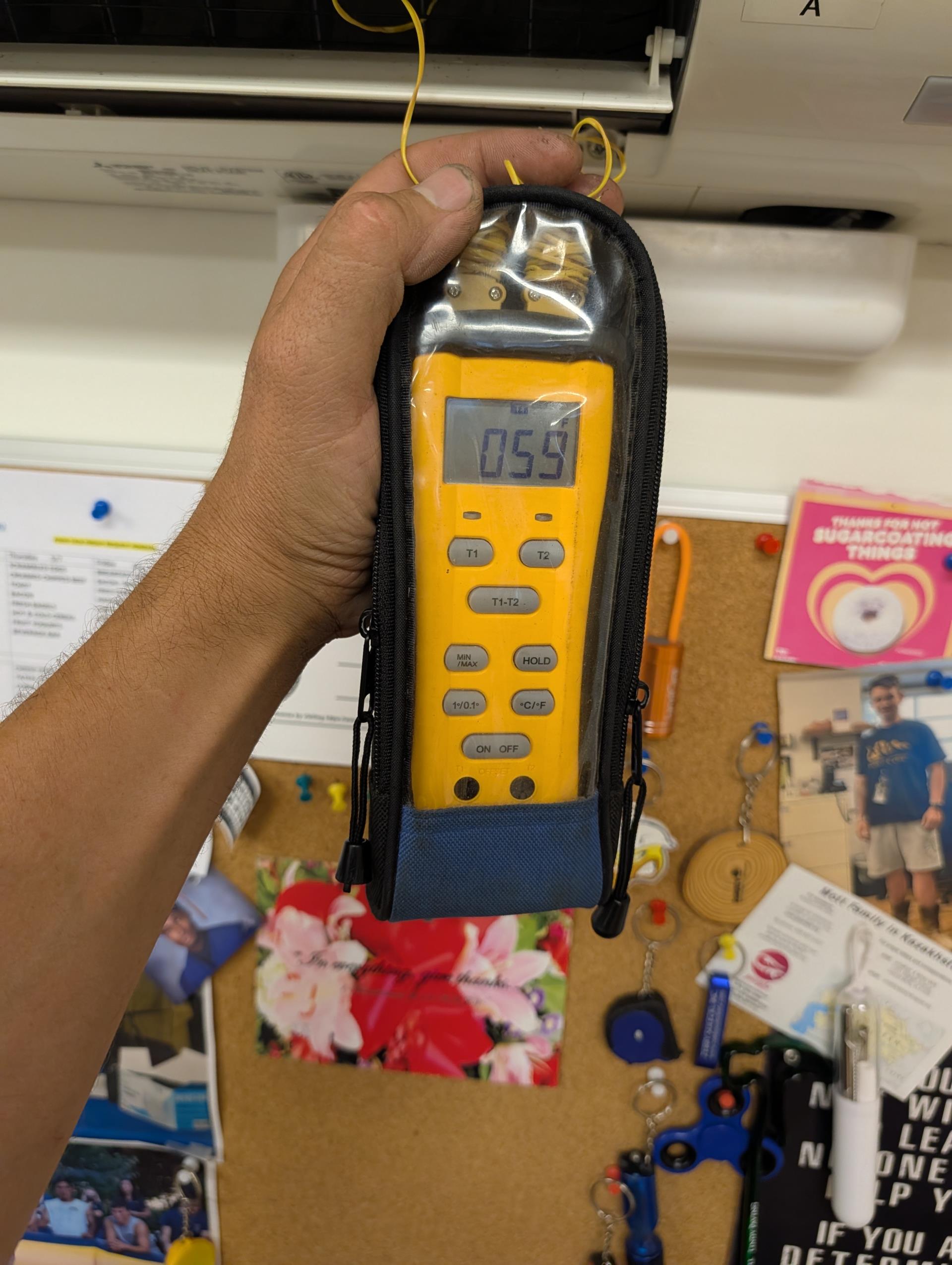 Completed AC tune up for Minisplit with (3) indoor heads.
Equipment was installed April 2019 by another contractor. 

Washable filters are clean
Measured temperature split at each indoor head. (all ranging from 20-22°)
Inspected wiring, controls, electric motors. Provided estimate for surge protector. 

Replaced (2) AA thermostat batteries for unit “C”

Checked refrigerant charge and data with all indoor unit running at max fan speed. 147 psi 2.5° Superheat: Good