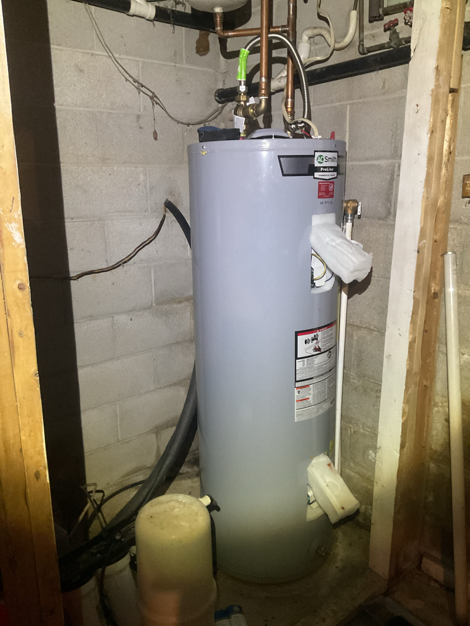 7/25/26 Dan 

Complaint was no hot water from their 5 yr old A.O smith electric hot water heater. 

I started by inspecting for water leaks on and around the water heater.  I Checked for power at the electric water heater. No voltages, I looked at the customers sub panel where the water heater breaker is located, and didn’t have power coming off the main breaker for the sub panel. I followed the wire lead from the sub panel. It goes directly outside to a meter, which is tied into the main meter for the house. They’re going to need to have an electrician come out and take a look at the outside meter. I did check the water pressure and checked both elements and they are good . I collected for $149.00 for today’s visit. 