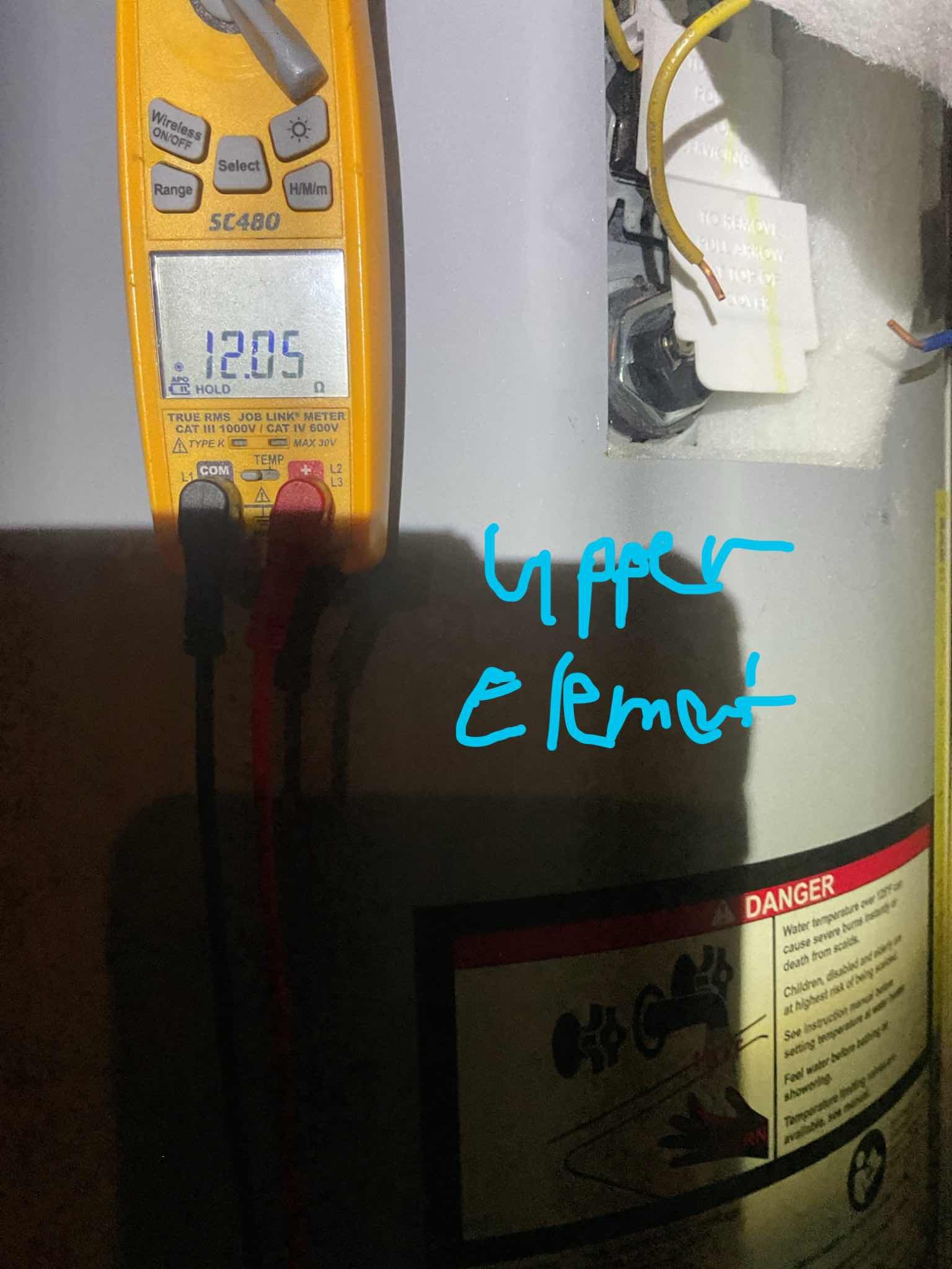 7/25/26 Dan 

Complaint was no hot water from their 5 yr old A.O smith electric hot water heater. 

I started by inspecting for water leaks on and around the water heater.  I Checked for power at the electric water heater. No voltages, I looked at the customers sub panel where the water heater breaker is located, and didn’t have power coming off the main breaker for the sub panel. I followed the wire lead from the sub panel. It goes directly outside to a meter, which is tied into the main meter for the house. They’re going to need to have an electrician come out and take a look at the outside meter. I did check the water pressure and checked both elements and they are good . I collected for $149.00 for today’s visit. 