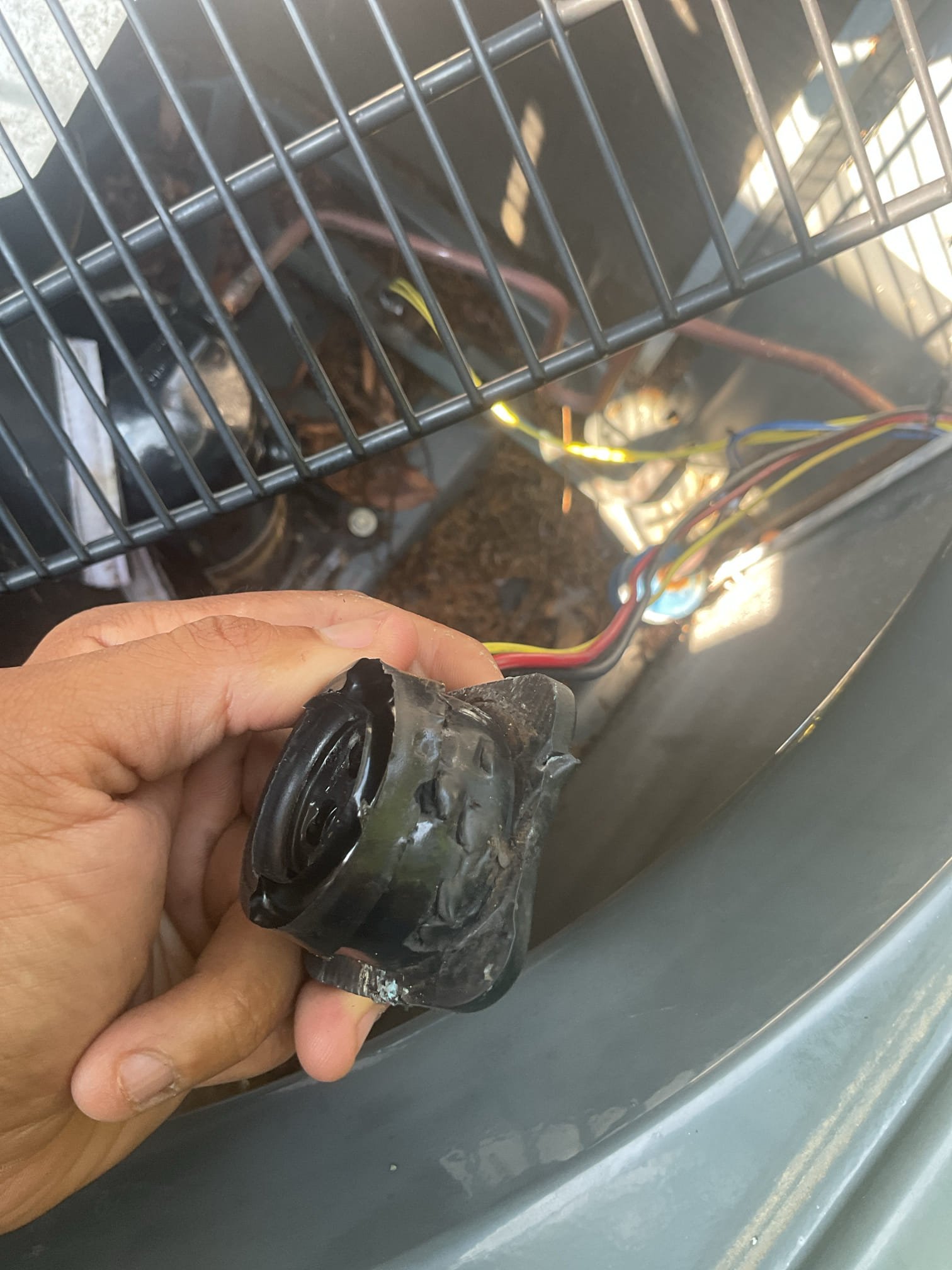 Luis 7-27-26
Customer called in for no cooling Amana 3 ton system from 2016 not cooling. Found no power to outside unit, reset breaker and breaker tripped. Check wiring and electrical components, found start capacitor broken in pieces, check wiring to compressor, compressor harness melted. Check windings resistance found start winding shorted to ground. I also check indoor coil for any leak. Found small signs of dye inside evaporator coil. I provided estimate for repairs. Unit has 10 year parts warranty, customer responsible for material and refrigerant.
• No obligation quote to replace system
• A Comfort Specialist will provide several options to suit your comfort needs and budget
• New equipment can offer better reliability, greater efficiency and improved comfort
• Higher efficiency models run quieter and cost less to operate
• Gain peace of mind with manufacturer and service provider warranties