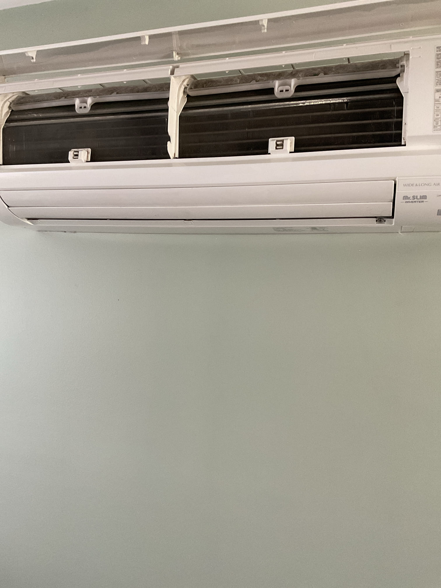7/27/26 Dan 

I started with the indoor head on an 11 yr old Mitsubishi mini split . I checked the wiring connections and the voltages . I pulled and cleaned the air filters. I inspected and tested the drain line and tested the pump. I checked the fan speeds with the remote for proper operation. I turned the system on cooling and checked my supply and return temps. I went to the outdoor heat pump. And checked my wiring connections and the voltages . I inspected the system compressor and fan components. Both sides of the system are working fine at this time of service. I collected for my promo a/c check up for $69.00 paid by cash. I did leave a surge protection estimate for his outdoor disconnect. This system is operational, but due to its age should be replaced in the near future. 
