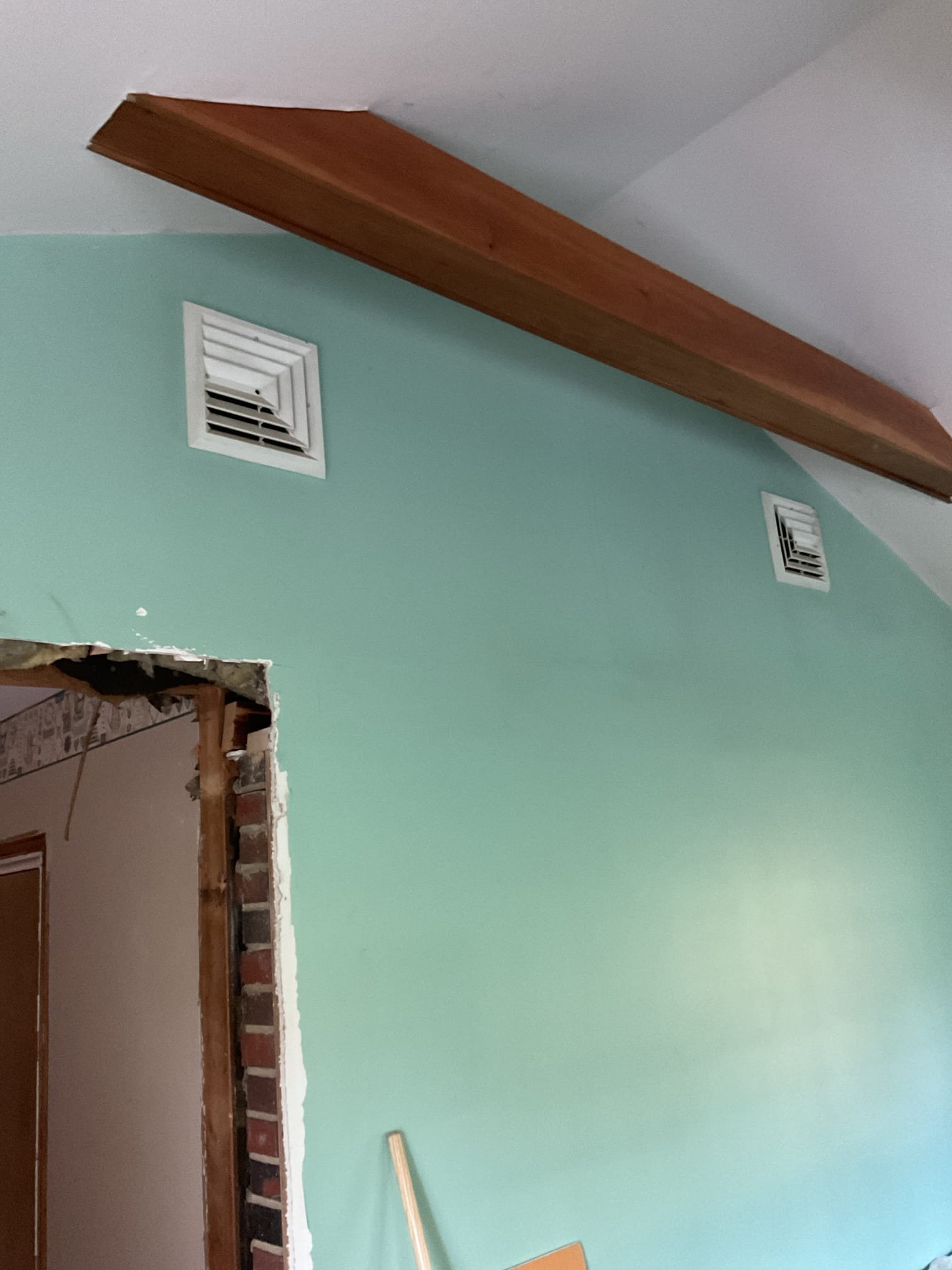 Arrived for tune up for 2.5 Ton AC. 
The house is being remodeled.
Will not be lived in for at least another year.
AC is very old and has been underperforming for a few years.

They drained boiler and cut out (2) sections of hydronic baseboard where new kitchen will be *Formerly the dining room. 

There is one section of under slab radiant floors nor the back room. With its own thermostat, circulator and relay.
We will need to make a site visit to determine options moving forward. I.E replacing AC with heat pump and electric backup. 

They are going to build an addition in the back side of house as well which would require a Minisplit install. We may take into consideration adding a Minisplit head to both this future addition AND the small room that is currently being heated by radiant floors.

AC is not being used and house is under renovations.