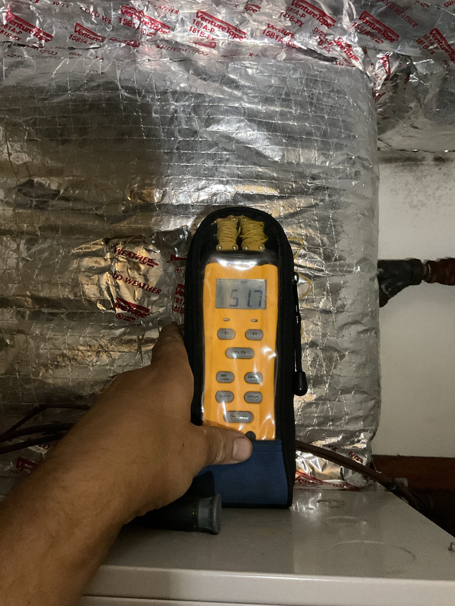 Completed AC tune up for 3 Ton Bosch heat pump/inverter system
Installed 2/3/23 

Replaced 18x20x1 filter
Indoor and outdoor coils in good condition 
Inspected wiring, controls, electric motors and components; equipment has surge protection 
Measured temperature split (74-55=19°) and static pressure 
Inspected drains; cleared EZ trap and verified drain water is flowing to termination 

Assessed refrigerant charge checked pressures. 9°SH 4° SC when running at 51 hz.

AC system operating well at this time. 
