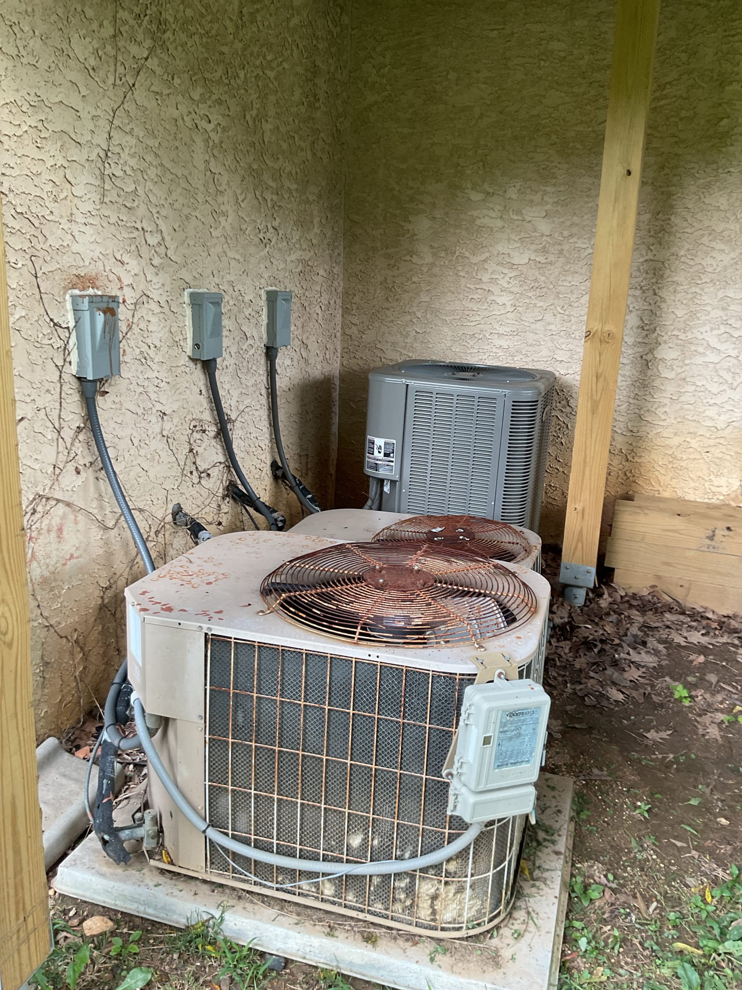 Issue is 4 rooms on second floor and the first floor office (immediately to the left of front entrance) is colder in both cooling and heating seasons.
These rooms are above or near the garage.
Took photos of the problem rooms and exterior of home garage side and two bedrooms on the front of the house. I closed the dampers on (4) 6” ducts slightly to slow airflow there 
This problem is related to building performance as well.  

Replaced 16x25x1 filter for 1st floor system provided by homeowner. 

In discussion with homeowner he and a friend have serviced the units and have charged them refrigerant.

Verified fan speeds at first and second floor furnaces for both heating and cooling using blower performance charts.
1st floor furnace Good 
Was able to lower cooling fan speed for, hi (black) to med hi (blue) for second floor system 

Recommend upgrading thermostats to smart thermostats with room sensor especially for the second floor system. 

1st Floor system is 100k BTU Goodman propane 