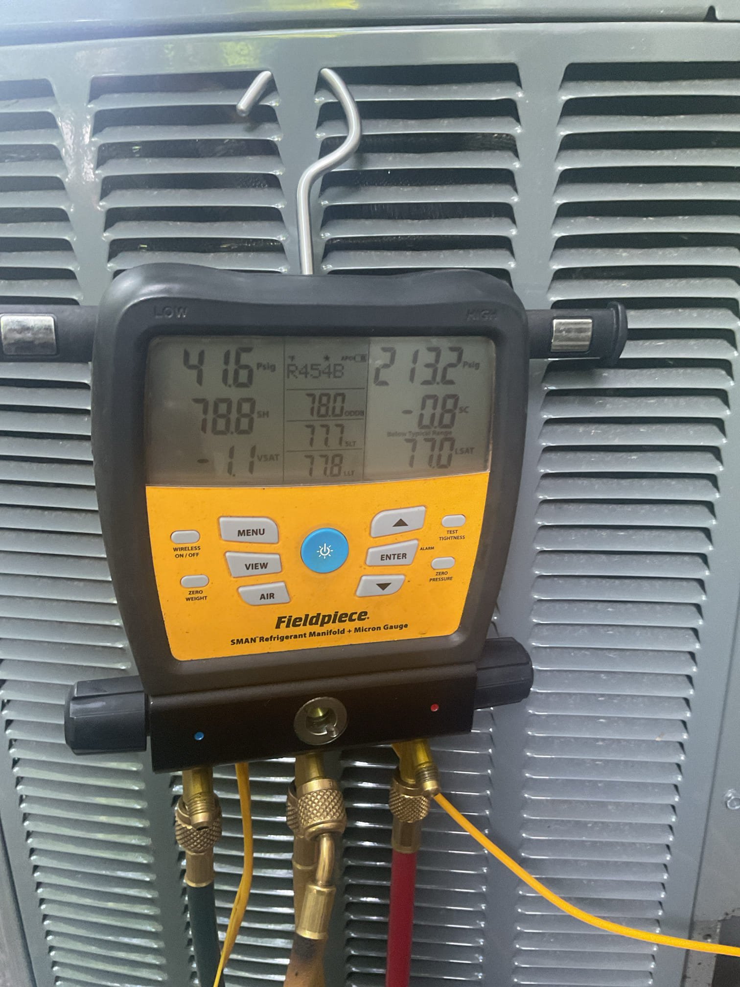 Luis 8-2-26
Customer called in for no cooling both units first and second floor. Customer stated they lost power when power came back on the house. Temperature went up too close to 90°. She turned system electrical off. I check system operation individually, second floor system furnace display defrost with heater operation, after troubleshooting unit found mitigation board issue. Without thermostat (removed from wall) mitigation board kept energizing cooling and heat. I bypassed mitigation door further troubleshooting, system is cooling I will talk to management about this issue and will order parts. 
For first floor; same issue 
I also found first floor system very low on refrigerant, I performed leak search, I did perform a deep leak search on indoor coil no signs of leak. I found solder connection on filter drier. I repair leak no more leaks. I did. It had enough refrigerant to completely finished repair. I added refrigerant around 390 psi. We will verify pressure when we return for