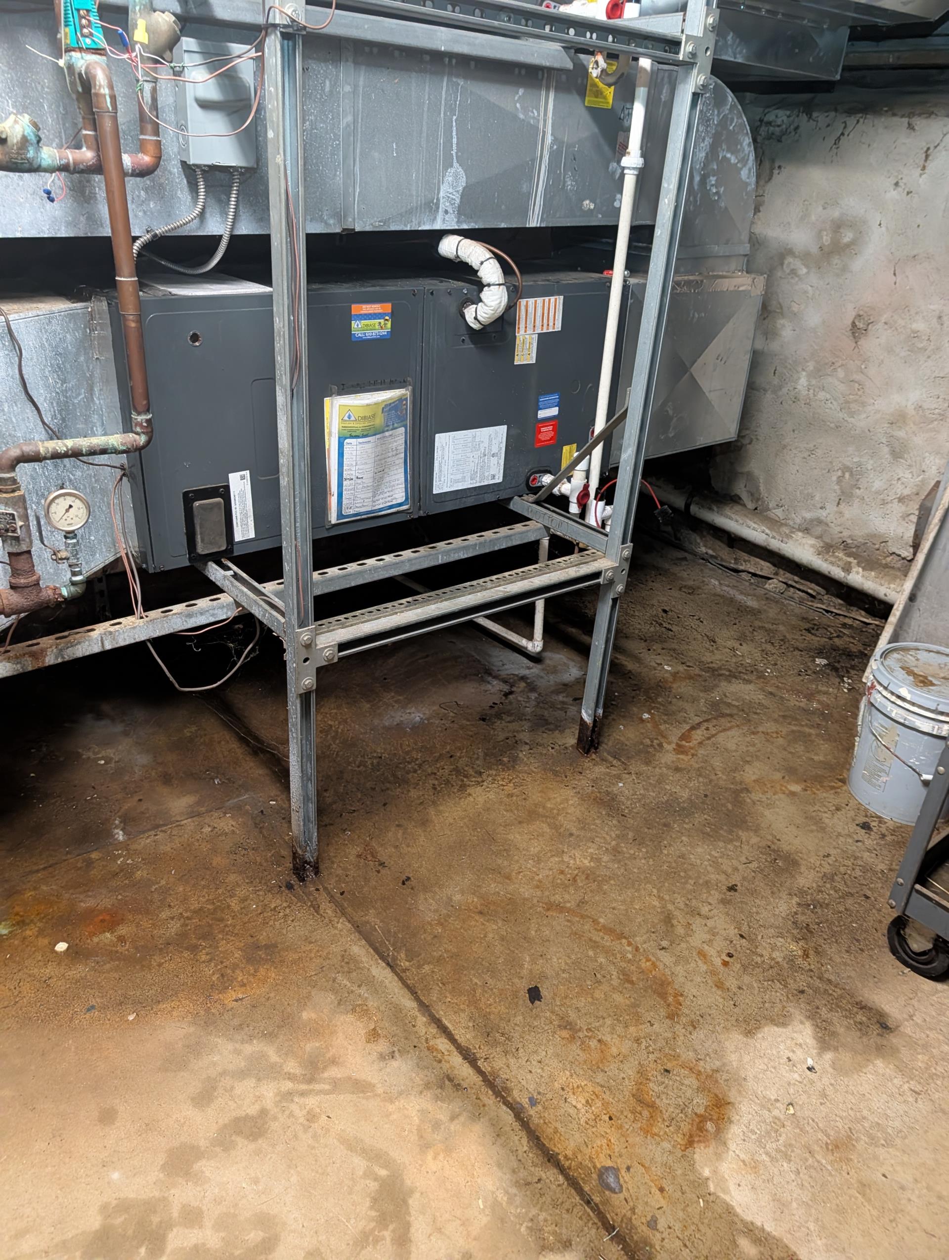 Arrived for (3) Tine ups

Completed tune up for guest quarters system.
Found water on floor in sprinkler room where the other (2) air handlers are. Clog in drain line. Blew drain line clear. Jumped out fan call to dry out school store air handler. Fan will run continuously for now to help dry out air handler.

We will return soon to complete tune ups, 
