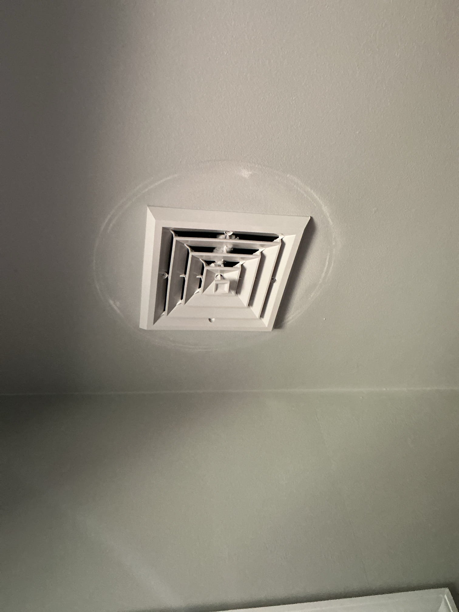 

Install (2) new supply air duct in bathroom ceiling for bedroom zone. 
Utilize R8 flexible duct and MV style register for the ceiling. 
Install new 12 in collar with damper to control the airflow to the register .
Test air flows on completion. Collected. $889x2 for adding supply’s, cleaned ceilings after pics taken