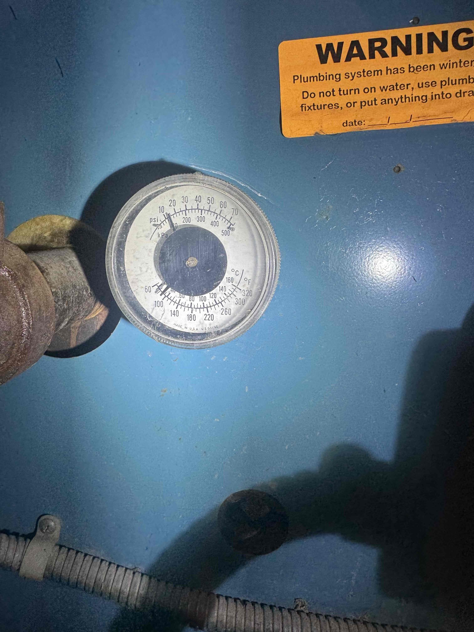 Luis and Conner 8-5-26
Performed safety/gas certification in gas boiler 80%. Current boiler is from 1986. Boiler is operational. All major components are in bad shape (original to system) all safeties showing major issues, pressure relief valve seems to welded lever will nit turn. There is second relief valve that is rated for water heaters (120psi). Expansion tank is full of water. Water feeder is not working. Boiler condition is poor.  Final professional recommendation is system upgrade. System does not pass safety test. 

System currently operational but requires recommended repairs and has passed normal life expectancy. Replacement of system is strongly recommended.