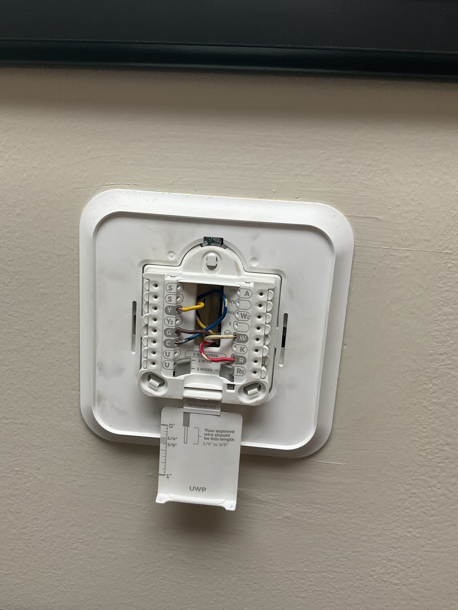 
Luis 8-7-26
Install new Wi-Fi thermostat to replace existing thermostat.
Complete all wiring connections to the thermostat and set up configuration. 
Test heating and cooling operation to ensure both are functioning correctly. 
Tenant was not present during work. 