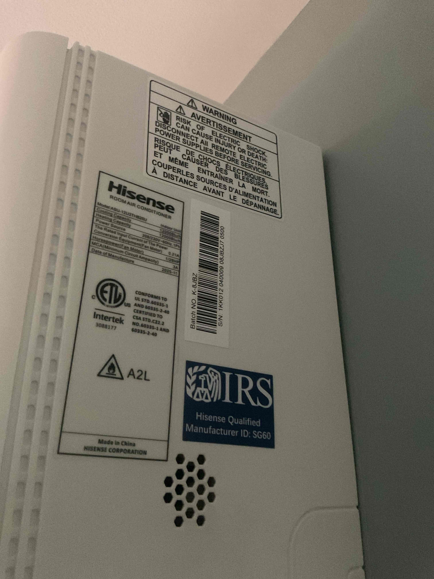 Luis 8-10-26
Performed quality assurance on recently installed indoor head ( just indoor head) second floor, check drain ok check supply and return air temperature ok. System is working properly at the time of service. 