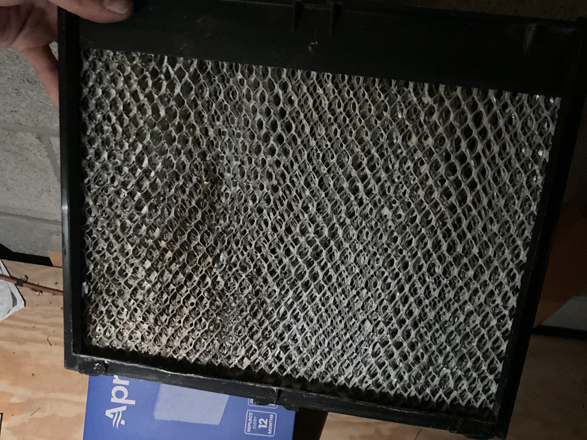 -Arrived on site and spoke with customer 
-Located cigar room(humidor) & proceeded with service 
-Changed humidifier panel and verified operation 
-Panel is changed and humidifier is operable & maintaining humidity 
- 8/11/26. Serviced humidifier with #35 humidifier. Tested out humidifier. Tested condensation pump. Humidifier is working properly at time of service. 