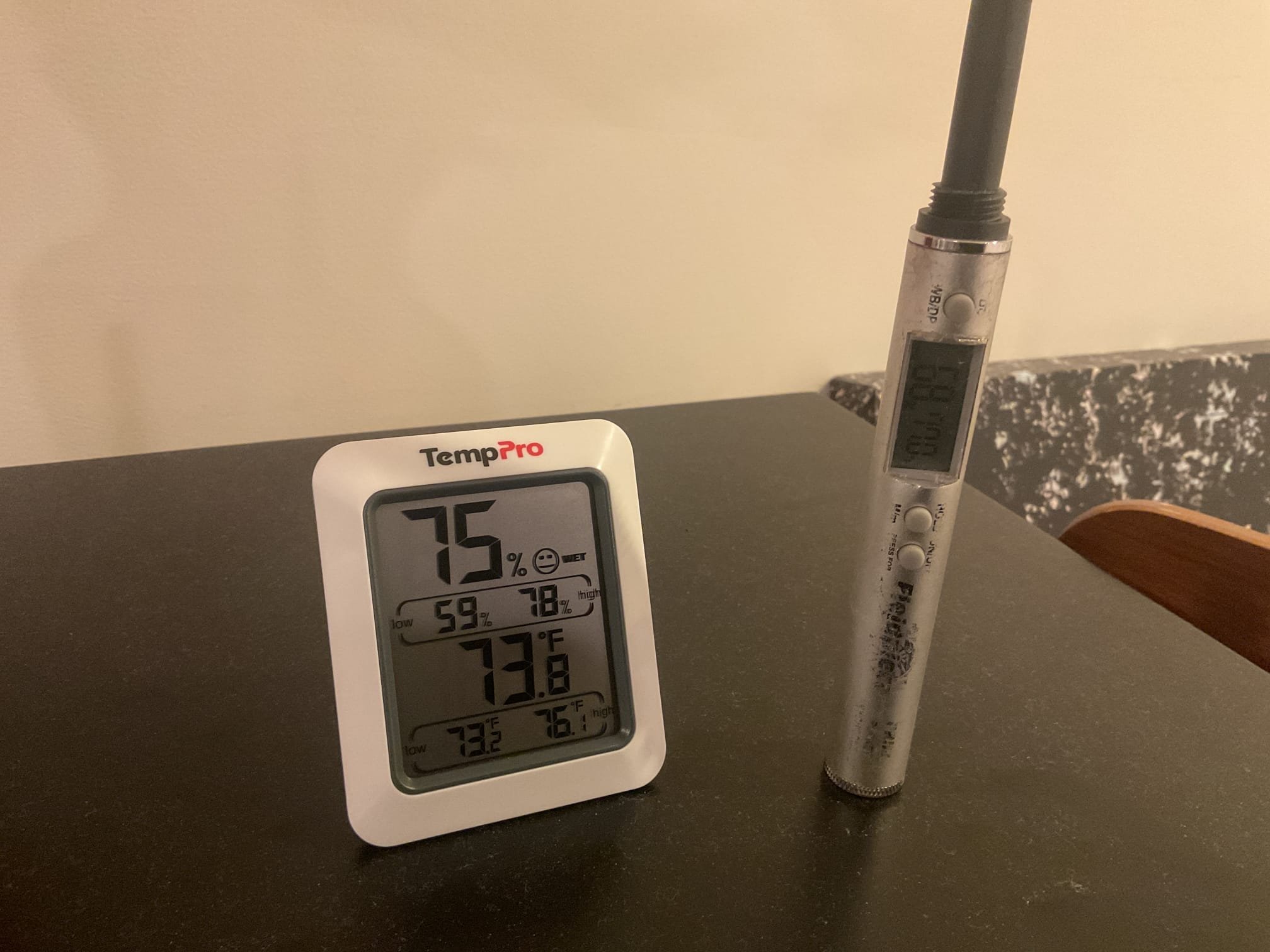 8/12/26. Fully assessed humidity situation. Found humidity in basement was68%. Customer has an old dehumidifier in the basement that doesn’t seem to be working. He already ordered a new one and is going to put it in himself. There in a 2006 Sanyo mini split in a sun room. Blower motor and wheel are very loud. Recommend to homeowner to replace with new mini split. They had an energy audit done on there home and they recommended more insulation in the attic. Insulation is very thin. Found attic trane a/c satisfied at 70 degrees. Checked refrigerant pressures at outdoor unit they were 290/108 with 3 subcooling and 35 superheat, a little low on charge. Explained to homeowner that this is also a big contributor to the humidity issues. Overall would recommend replacement of mini split and whole home a/c. Homeowner is going to give us a call when he is ready. 
