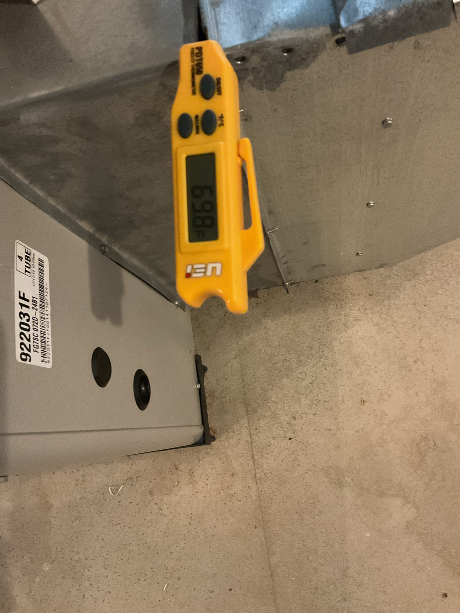 08/13/26 Dan 

I arrived to the customers home to service their 11  yr old Frigidaire a/c system.  . I checked the wiring connections and the voltages . I checked and replaced  the indoor air filter , filter size is a 16x20x1. I Inspected the indoor coil and tested the primary drain pan with water and flushed the drain line and cleared. I Took indoor temp splits at the return and the supply  and checked the blower motor condition and operation. I looked at the outdoor unit wiring connections and voltages . I inspected  the outdoor components and checked my unit pressures by using super heat sub cool method. I found the dual capacitor is failing and quoted pricing . The system is currently operational but past normal life expectancy. Replacement of system is recommended in the near future. 

I replaced her dual capacitor and they signed up for a service contract. I did leave estimates for water safeties for their system to review. I collected for $516.25 paid by cc. 
