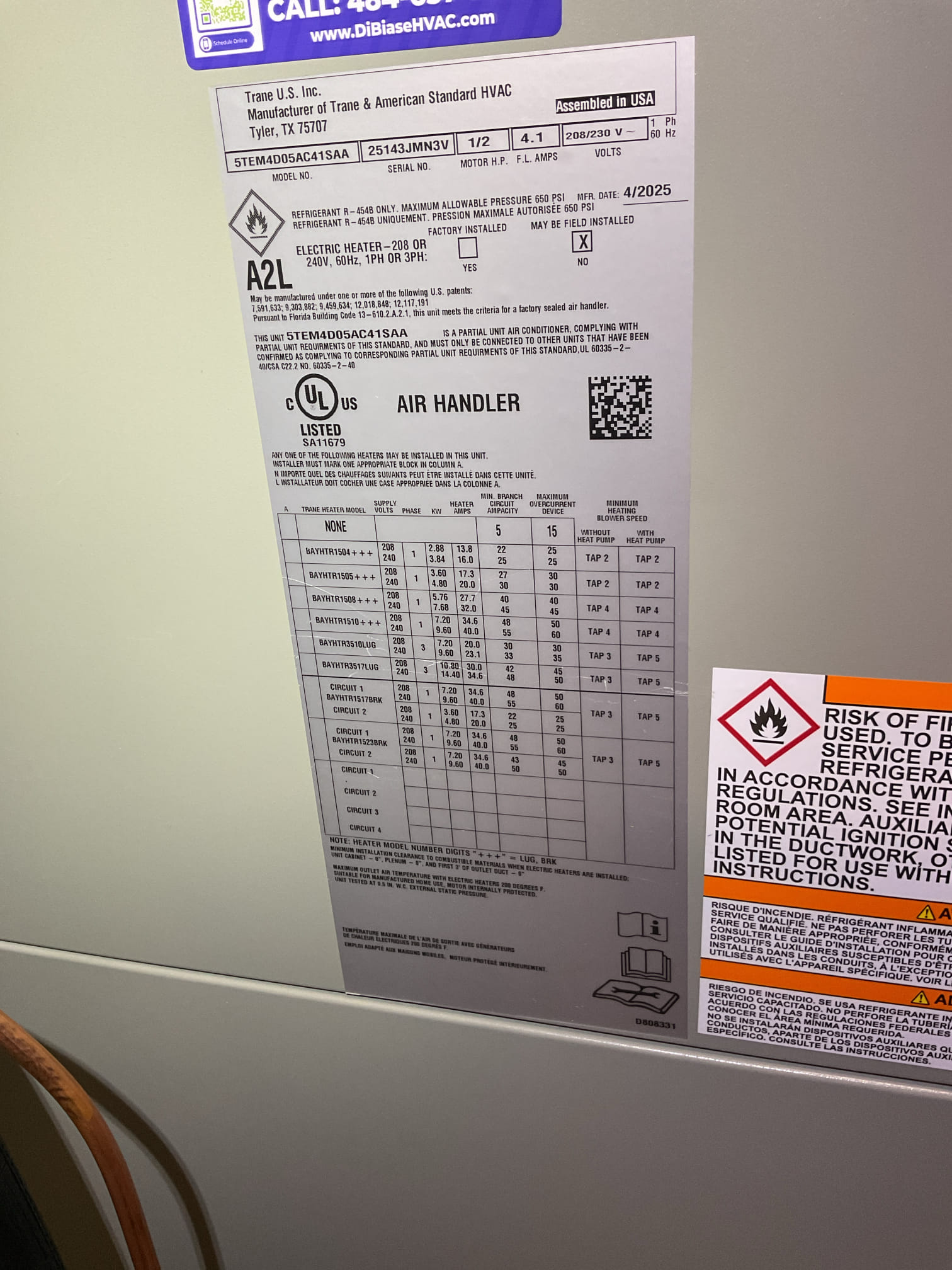 1E is the ac system label .  It needs a 22x20 filter .  Systems is running to specifications, but we do need to go back and install the zone valves for the heating coil. The valves are currently here just not installed or wired.